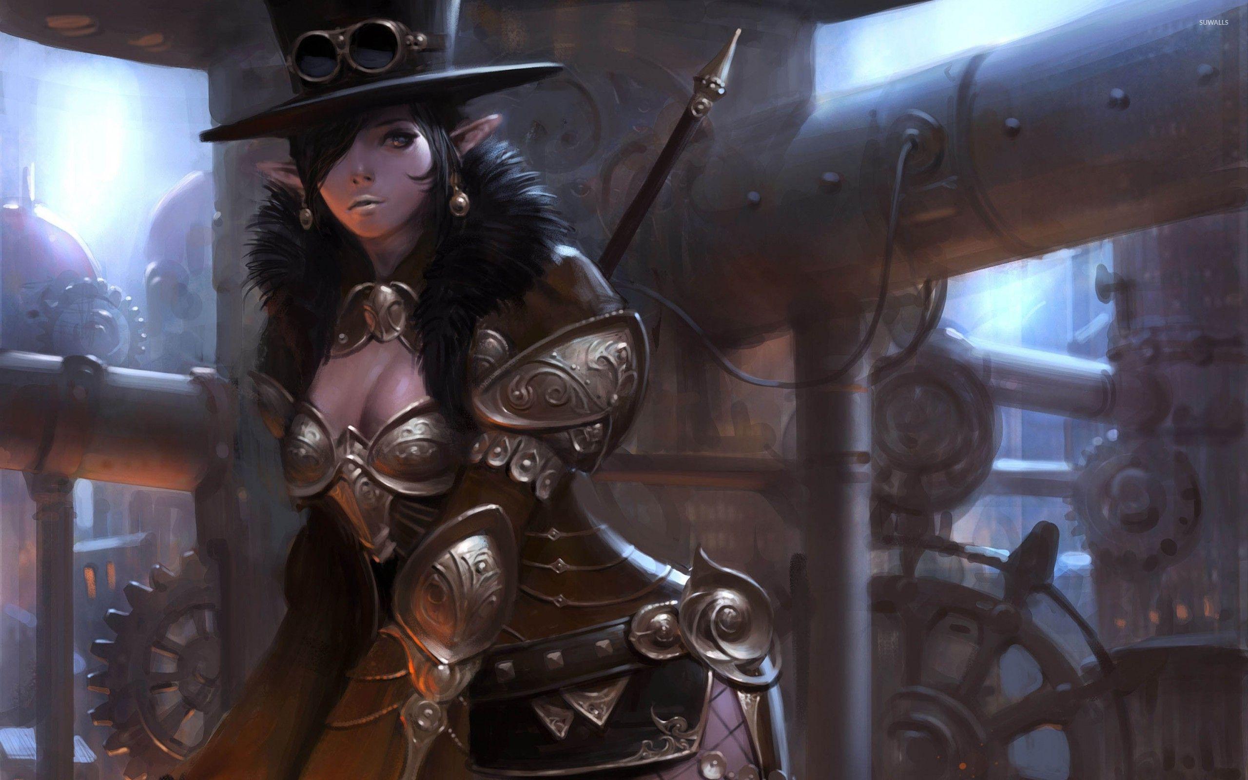 2560x1600 Steampunk elf girl wallpaper wallpaper