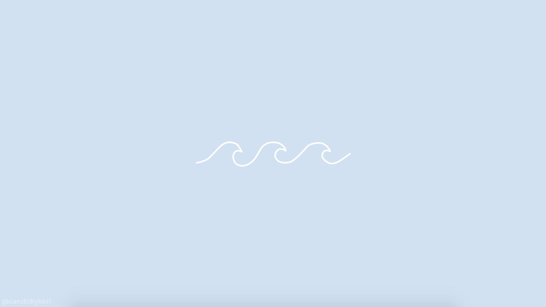 2104x1186 Laptop Blue Aesthetic Desktop Wallpaper