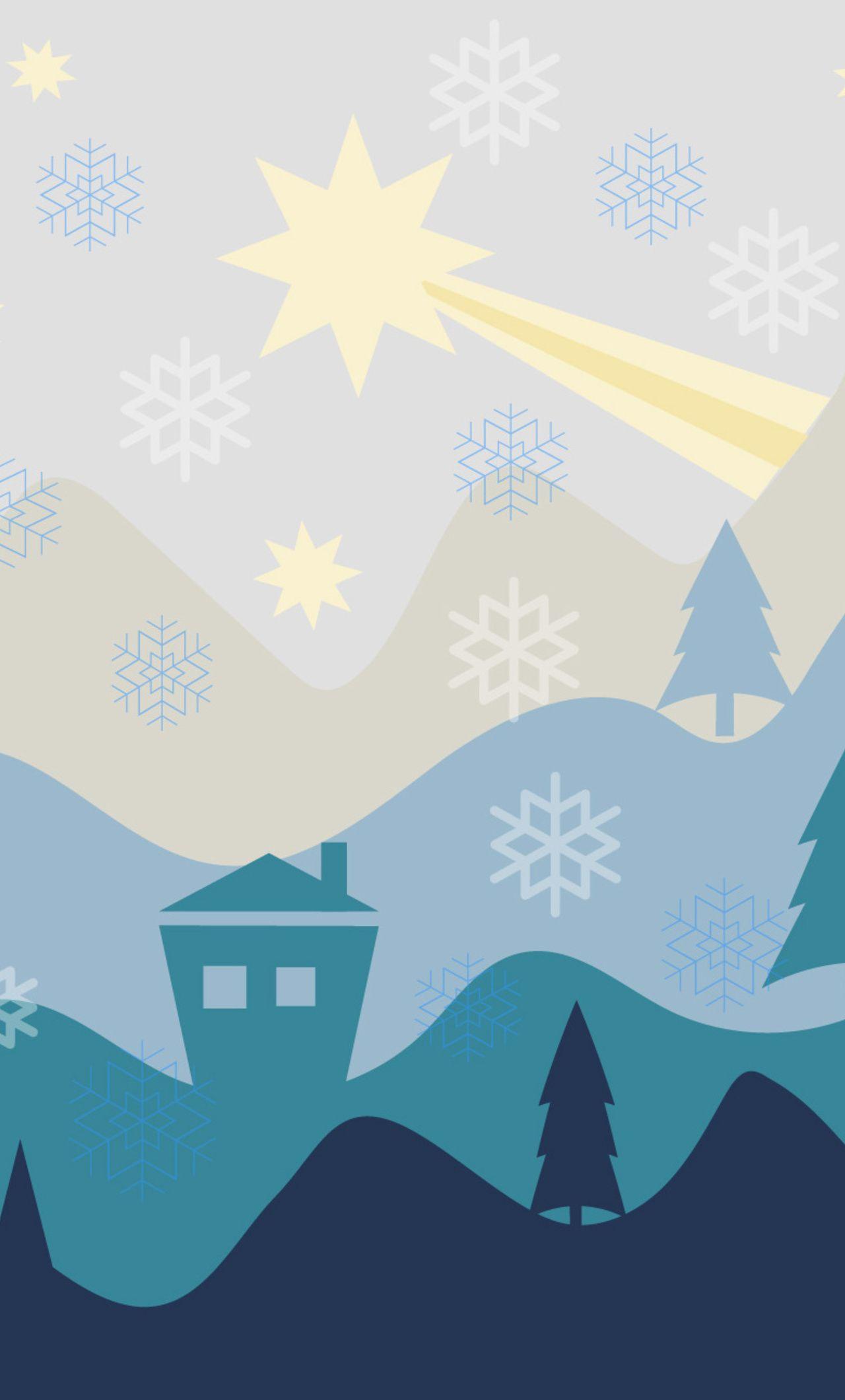 1280x2120 Christmas Flat Design Background iPhone HD 4k Wallpaper, Image, Background, Photo and Picture