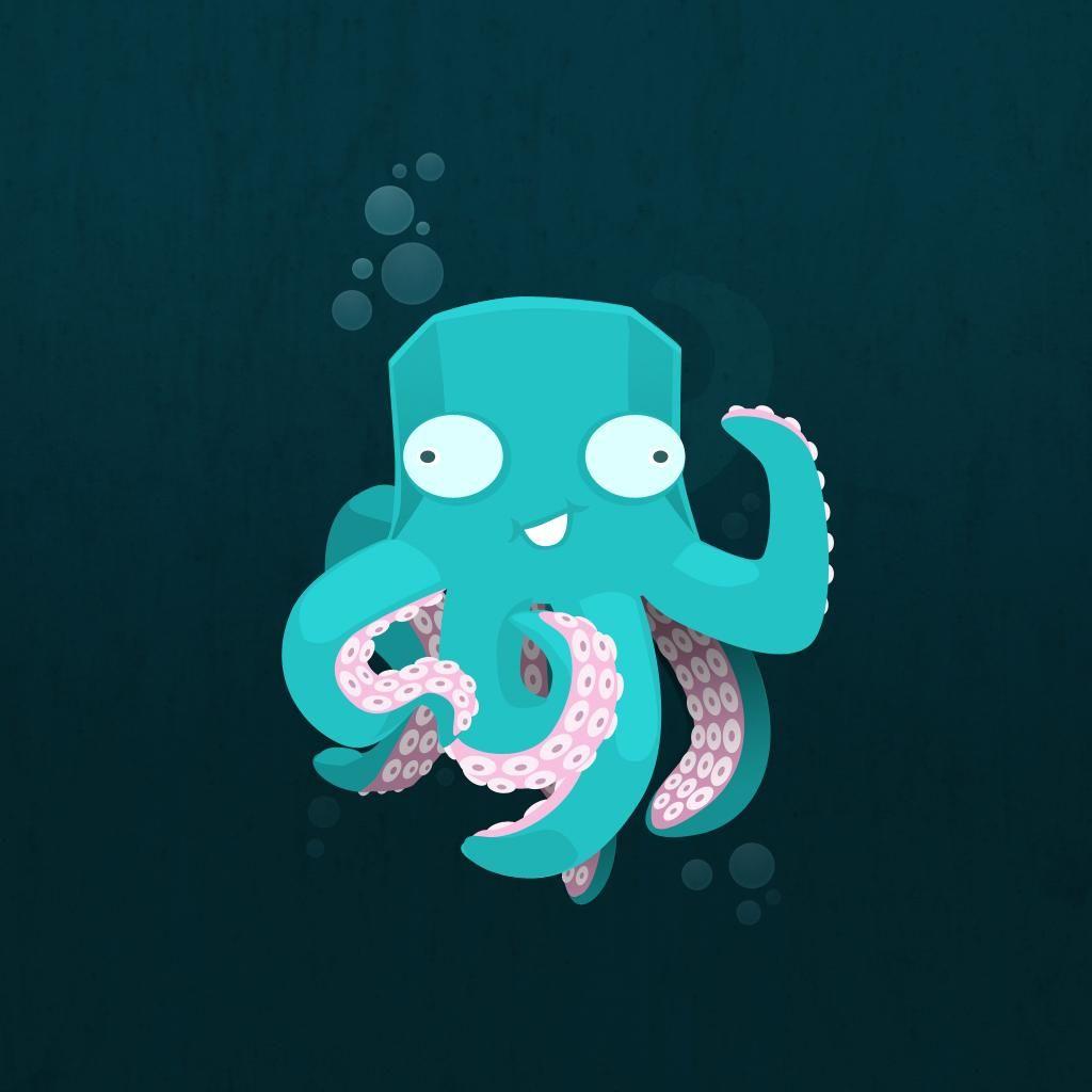 1024x1024 Funny Octopus iPad Wallpaper Download iPhone Wallpaper Wallpaper For Boys HD Wallpaper