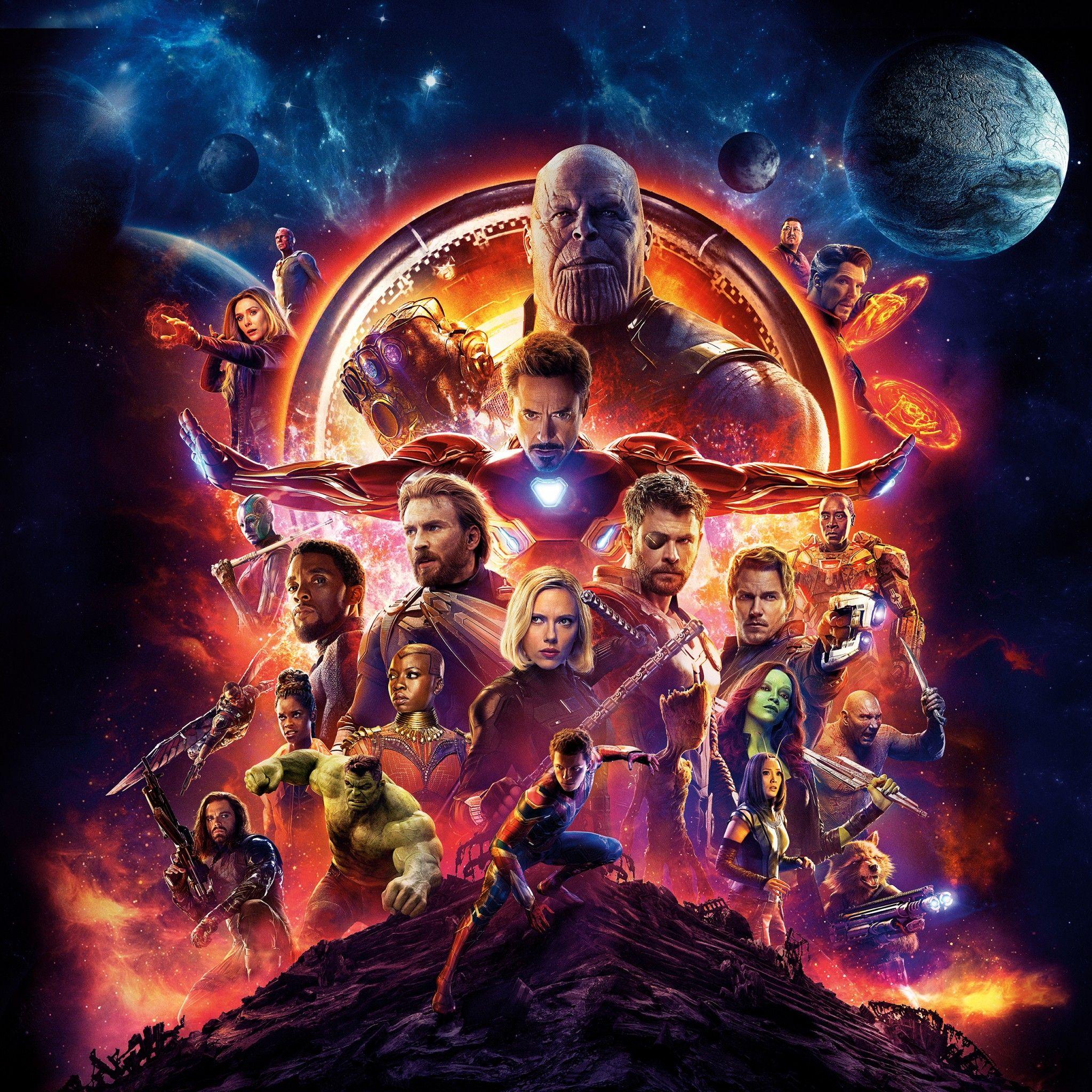 Hình nền 2048x2048 Avengers Infinity War 4K 8K