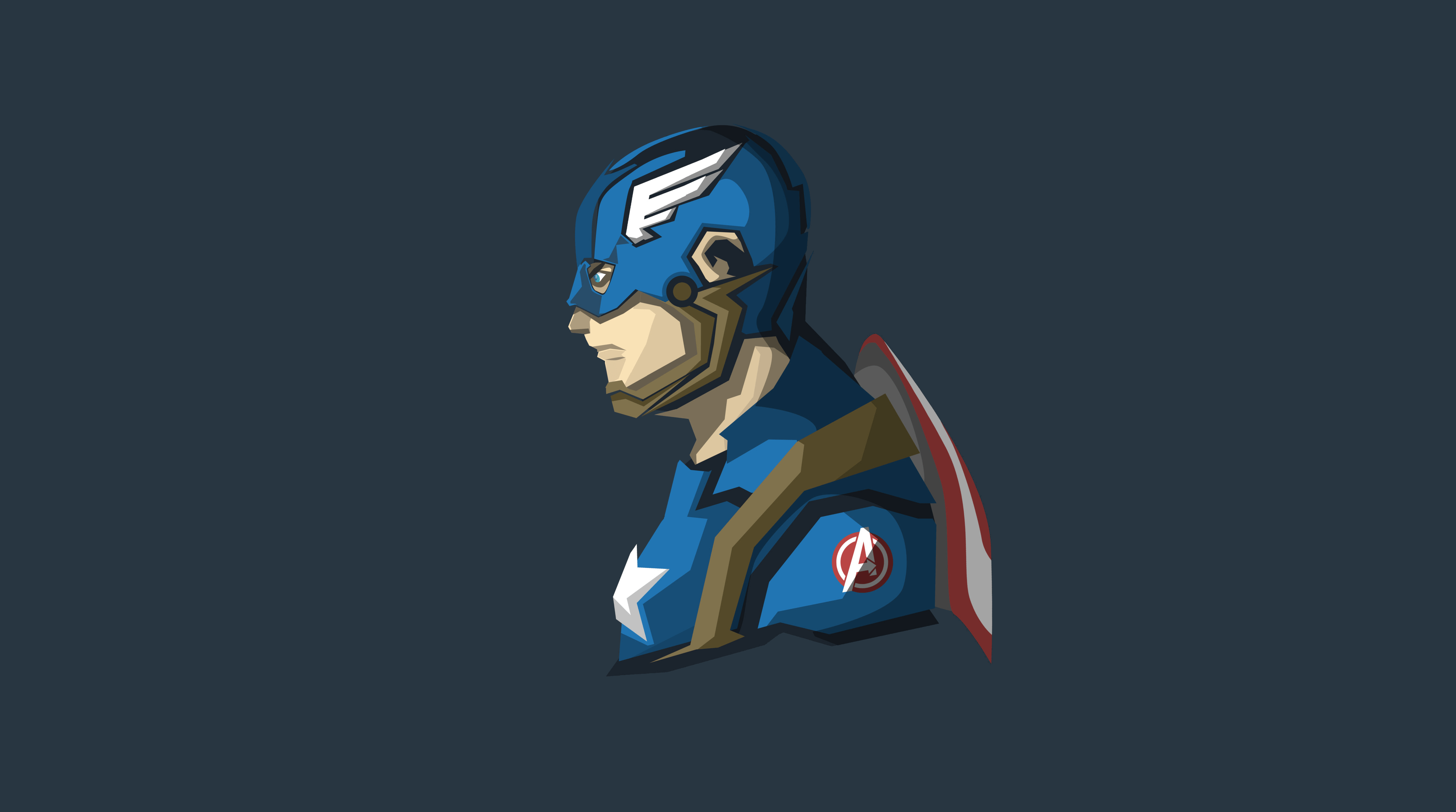 4445x2480 Captain America Anime Wallpaper