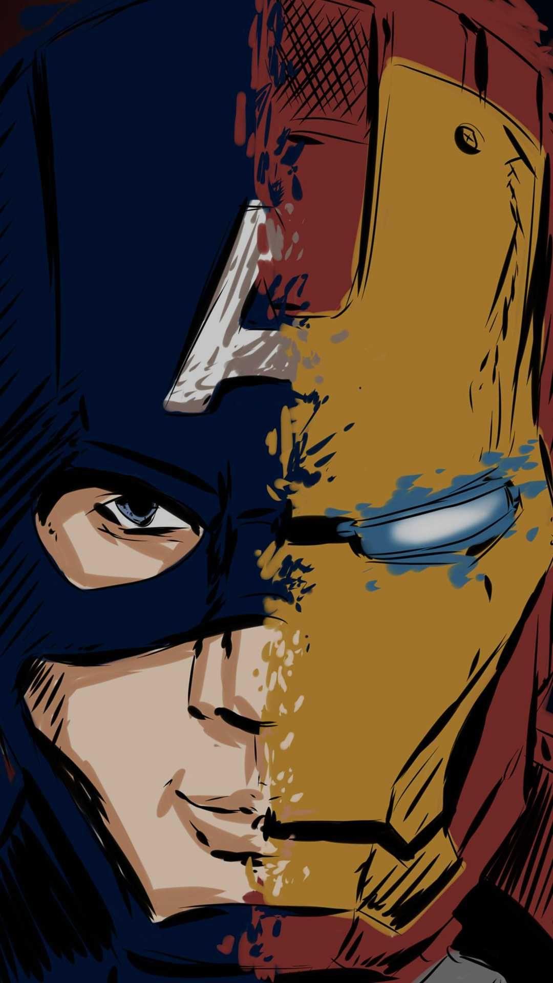 1080x1920 Captain America Anime Wallpaper