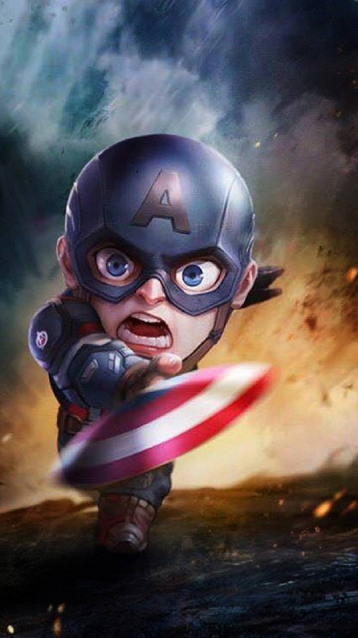 720x1280 Captain America Anime Wallpaper