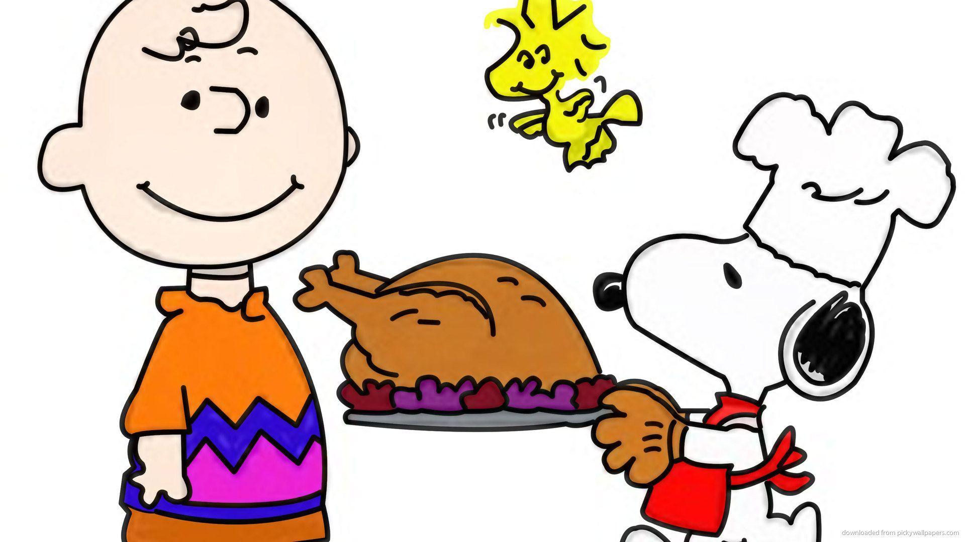 1920x1080 Thanksgiving Snoopy Wallpaper