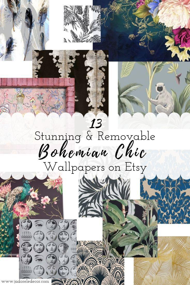 735x1102 Stunning Removable Wallpaper that Seize Boho Beautifully