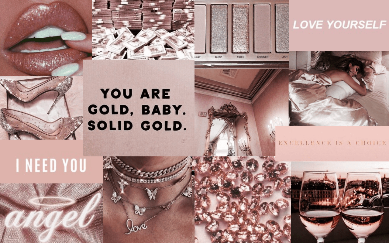 1280x800 Rose Gold Aesthetic Wallpaper. Pink wallpaper laptop, Rose gold aesthetic, Pink wallpaper desktop
