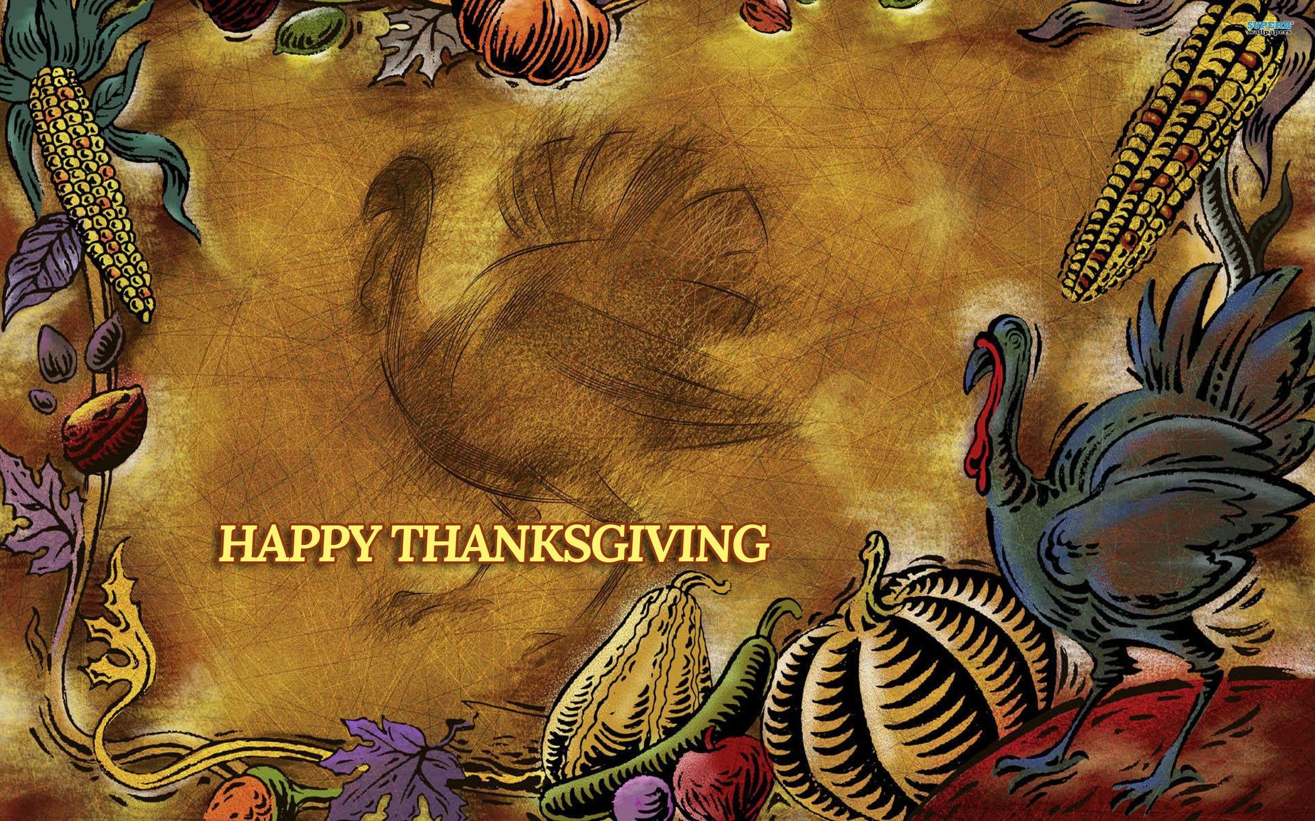 2560x1600 Funny Thanksgiving Desktop Wallpaper