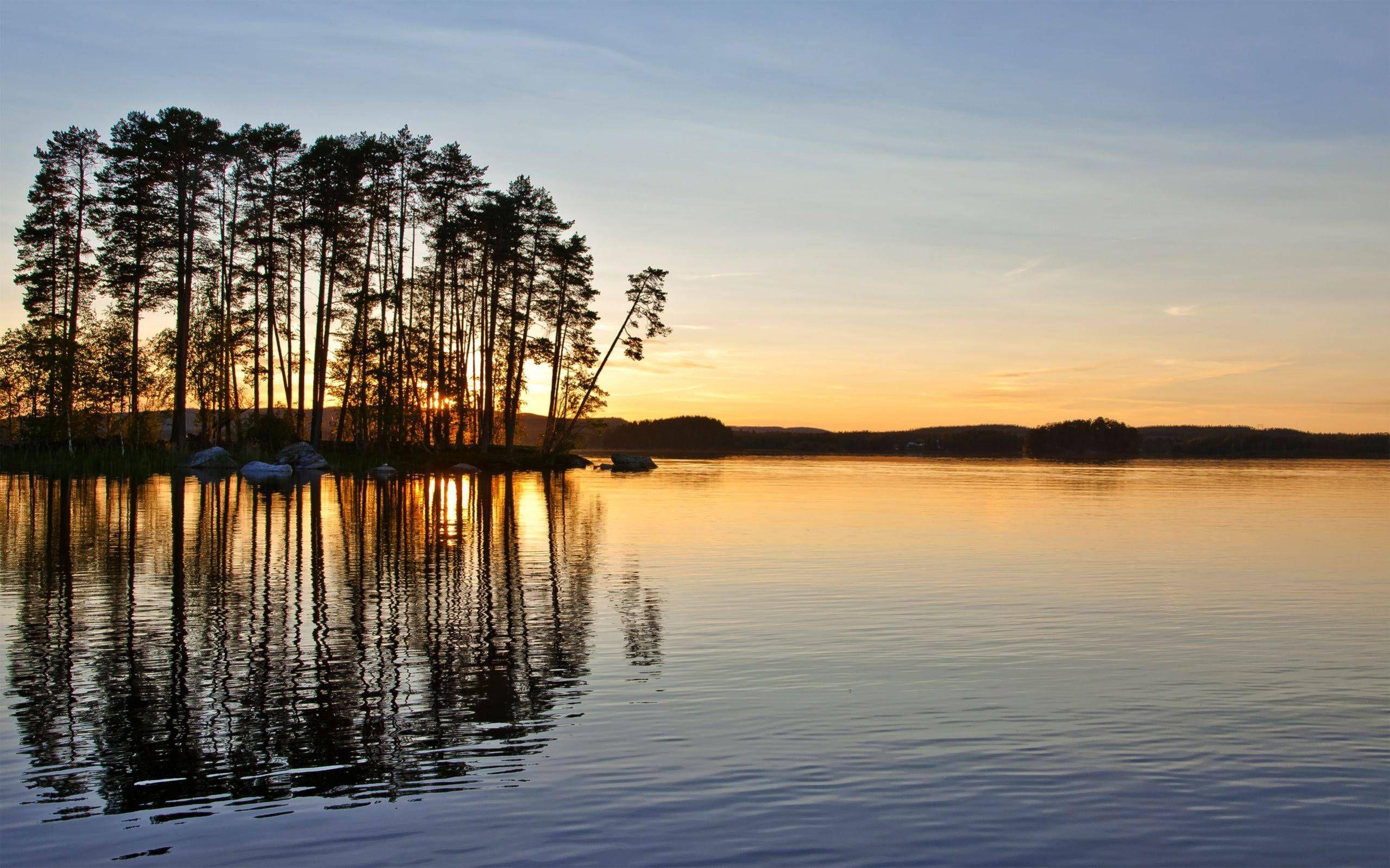 2559x1599 Midnight sun, Sweden. Amazing sunsets, Landscape, Sunset wallpaper