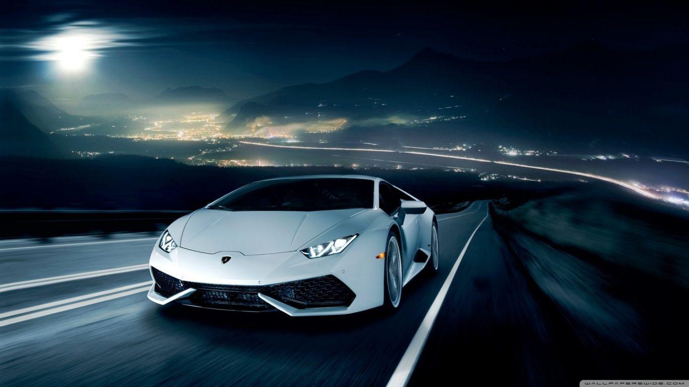 1366x768 Lamborghini Huracan on the Road at Night. Nice cool car picture for wallpaper. These cars have ri. Lamborghini huracan, Dream cars lamborghini, Cool car picture
