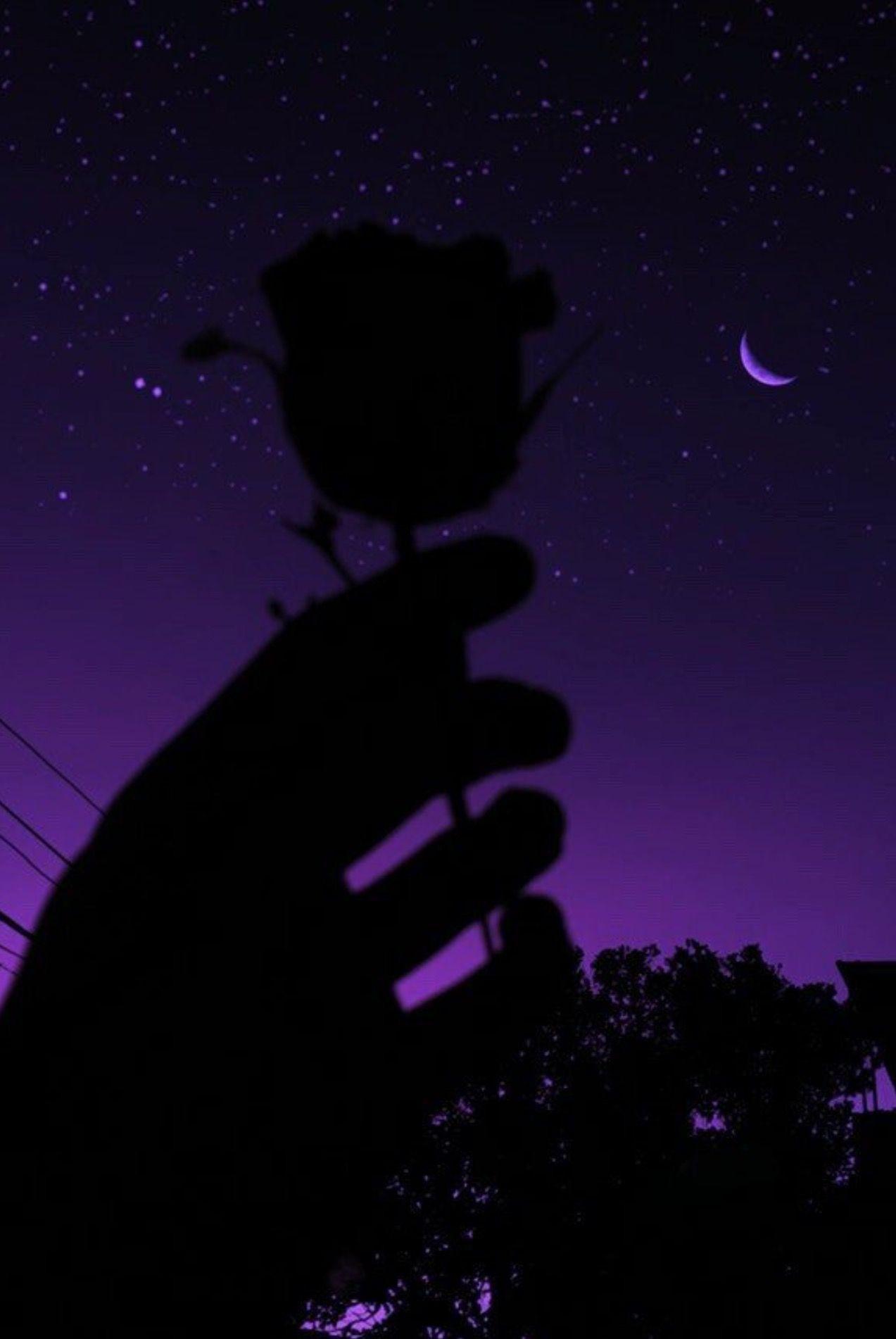 1273x1902 Aesthetic Dark Purple Wallpaper