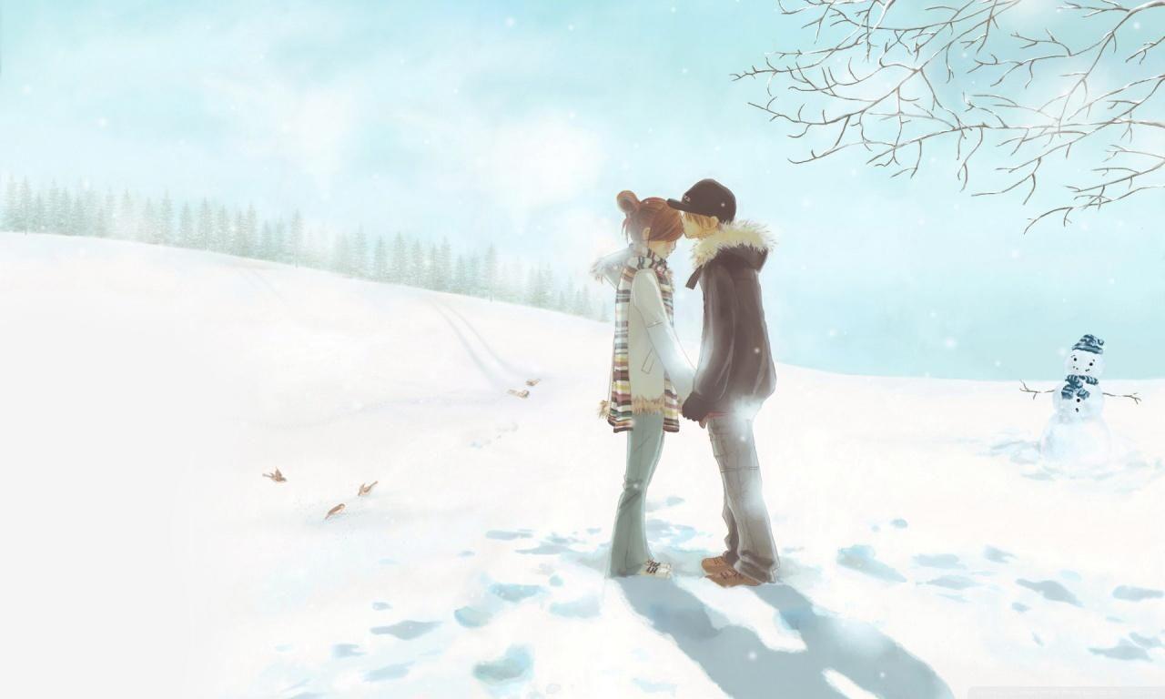 1280x768 cartoon love image and wallpaper