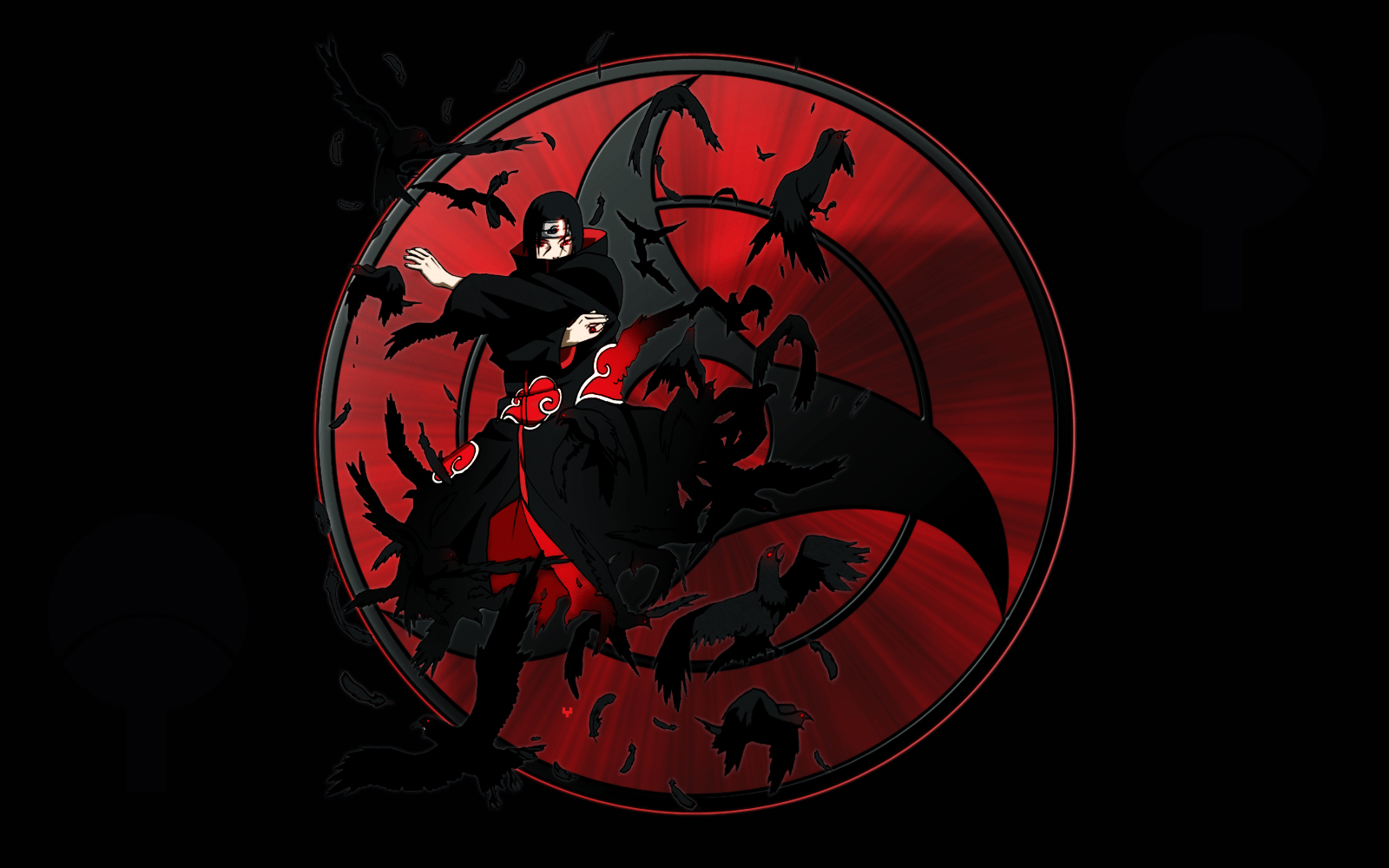 1600x1000 Itachi Uchiha Amaterasu