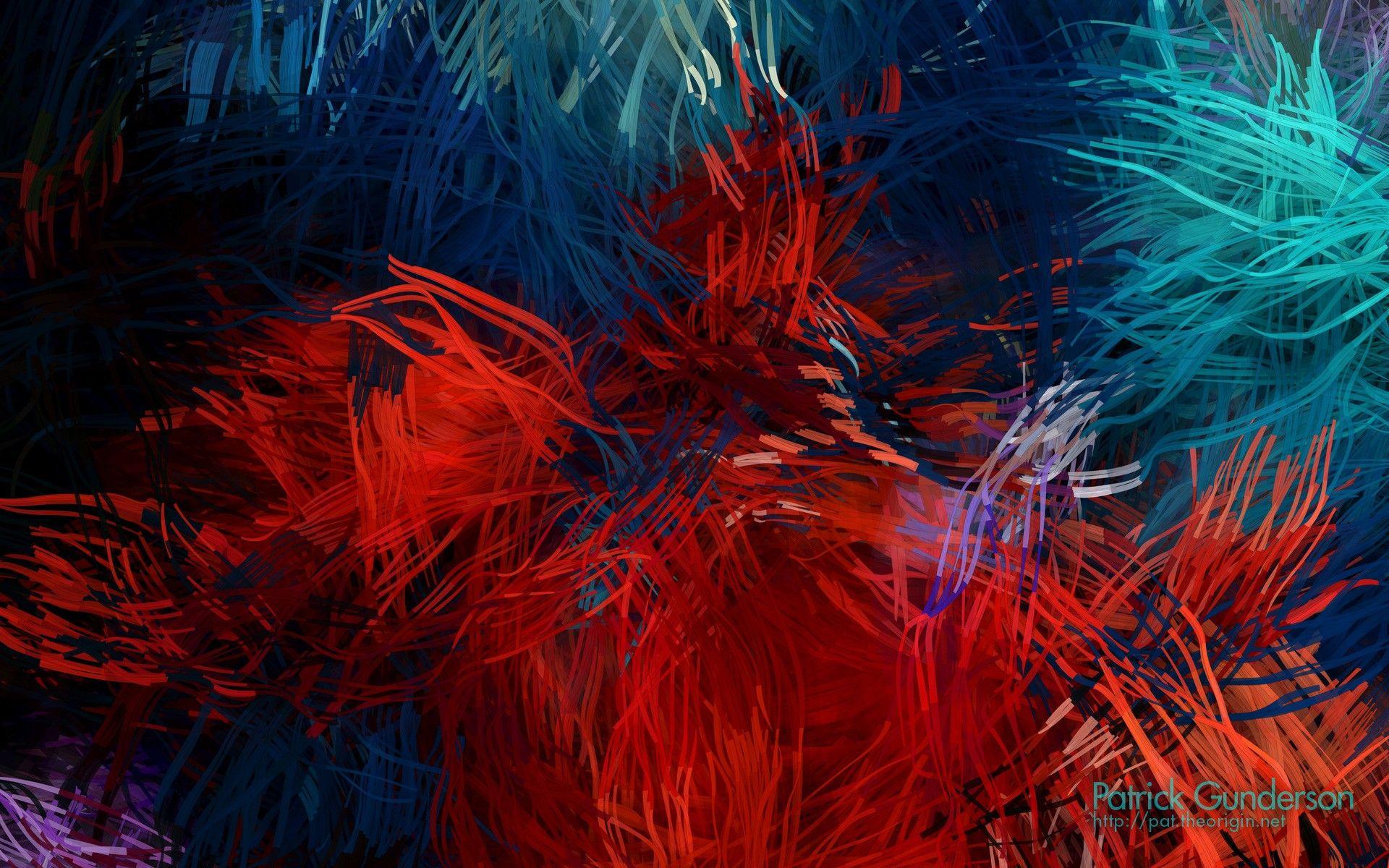 1920x1200 abstract, multicolor, illustrations, artwork, bright, generative art, Patrick Gunderson wallpaper