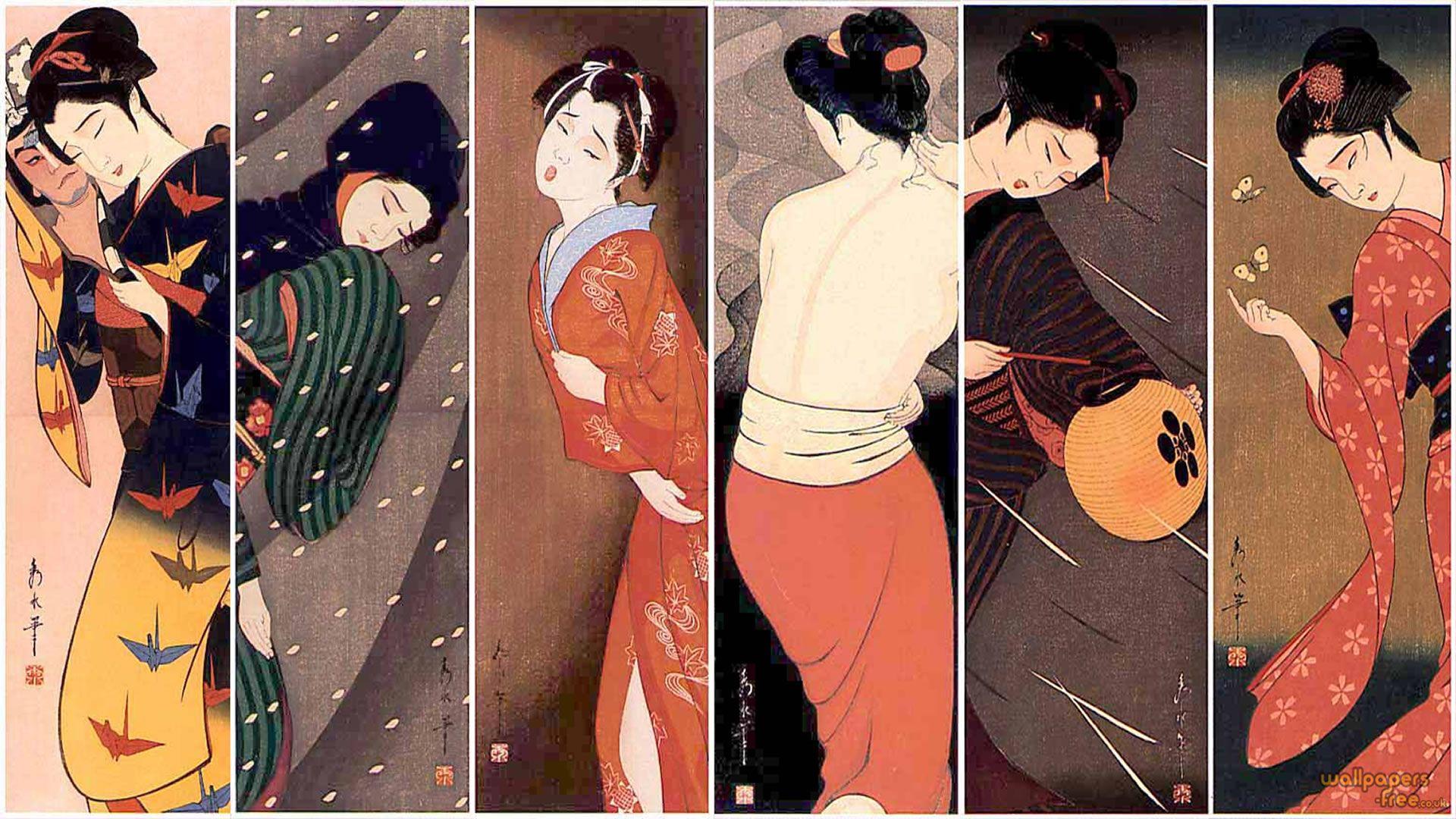 1920x1080 Posing Geisha Girls Collection 1