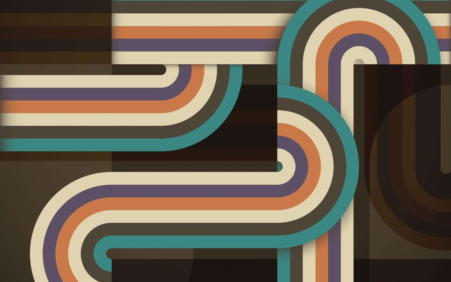 1920x1200 Download wallpaper material design, retro abstract art, geometry, lines, geometric shapes, lollipop, creative, strips, brown background for desktop with resolution 1920x1200. High Quality HD picture wallpaper