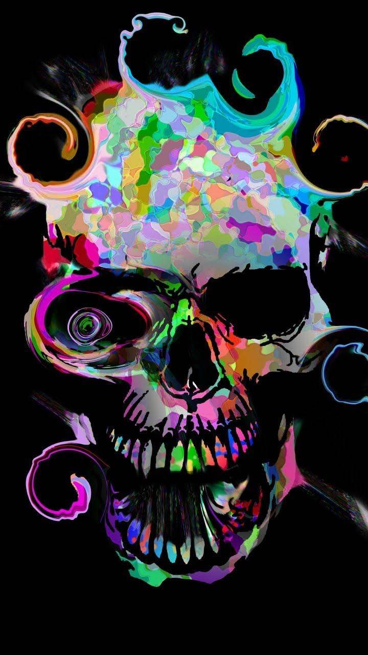 720x1280 Crazy Skull wallpaper