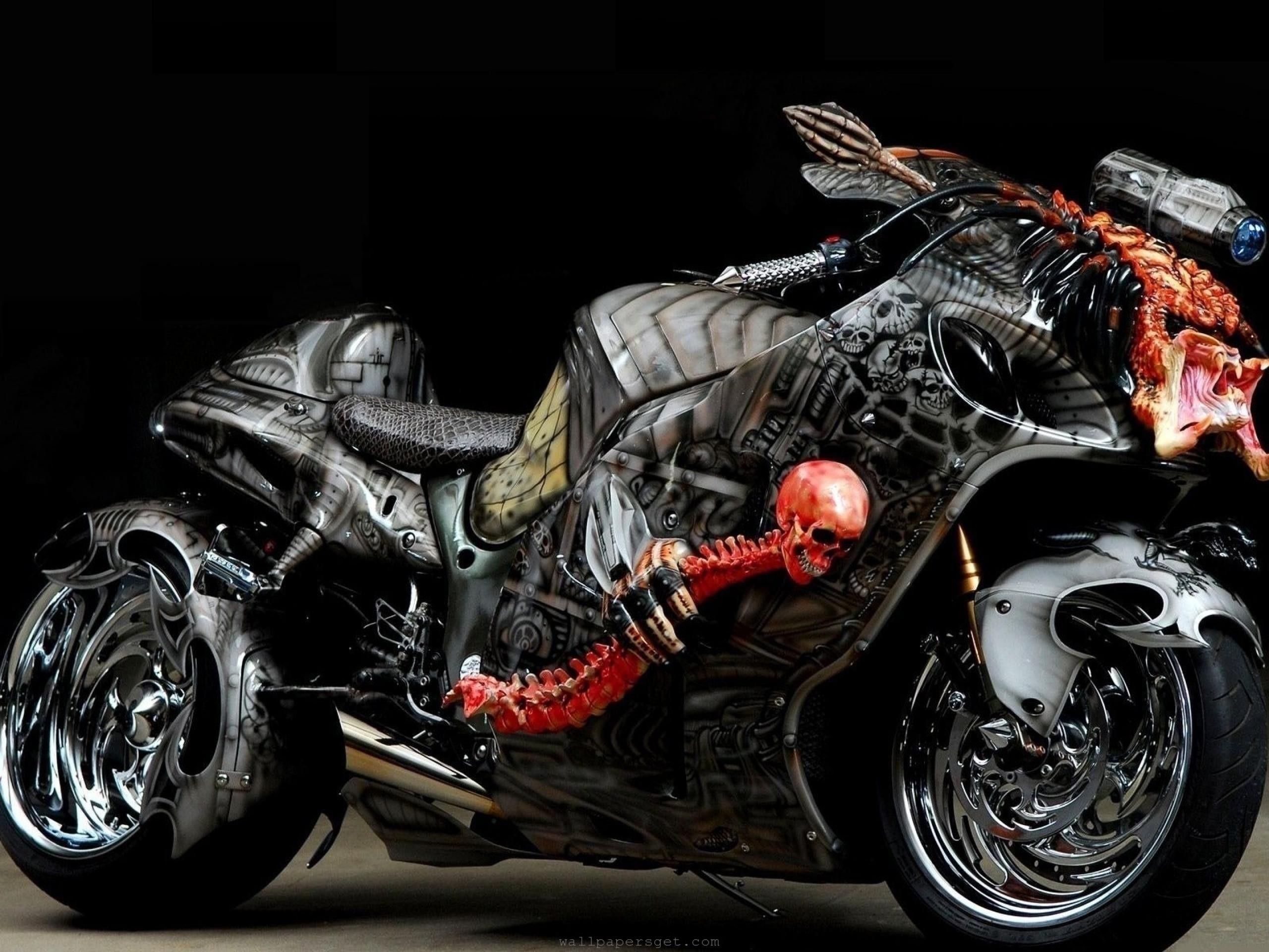 2560x1920 crazy, Suzuki, Hayabusa, Tuning, Motorbikes, Wallpaper, Vehicles, Motorcycles, Hd, Skull, Wheels, Chrome, Skeleton, Dark, Scary, Colors, Stance, Custom Wallpaper HD / Desktop and Mobile Background