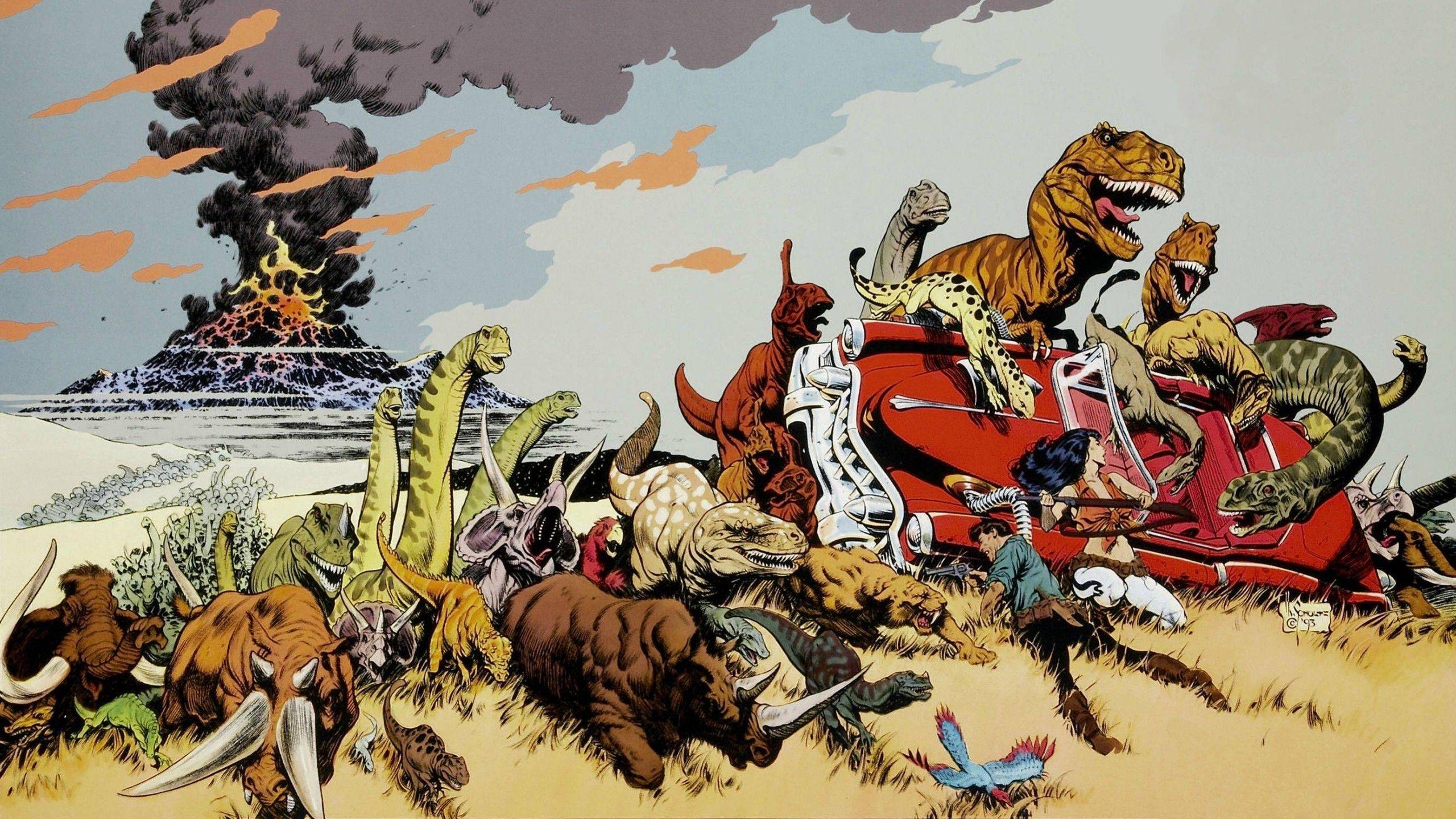 2560x1440 Dinosaurs Wallpaper