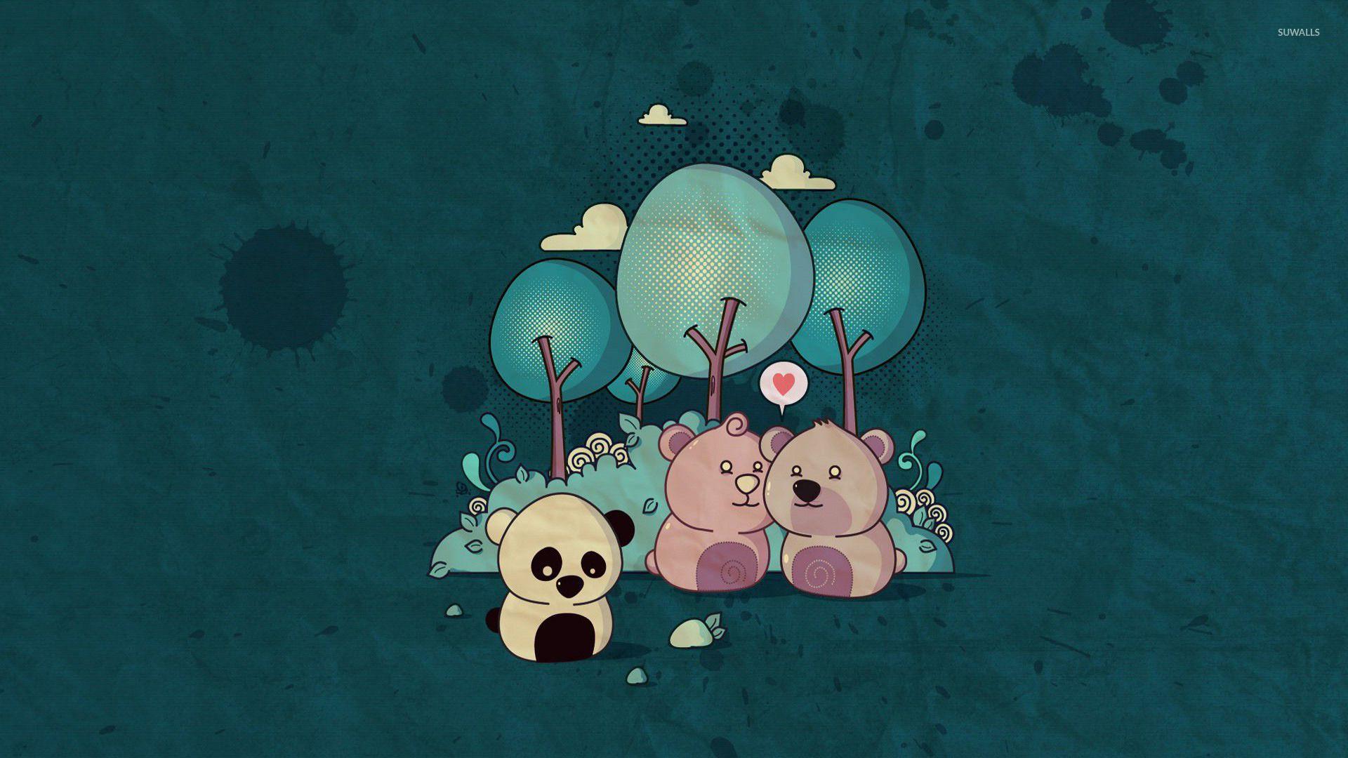 1920x1080 Lonely panda wallpaper Art wallpaper