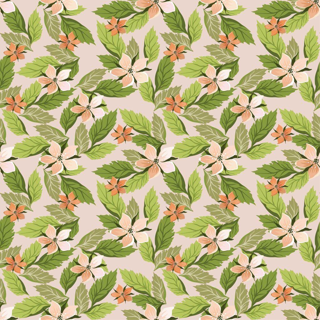 1024x1024 Flowers Wallpaper Pattern Vector Art & Graphics