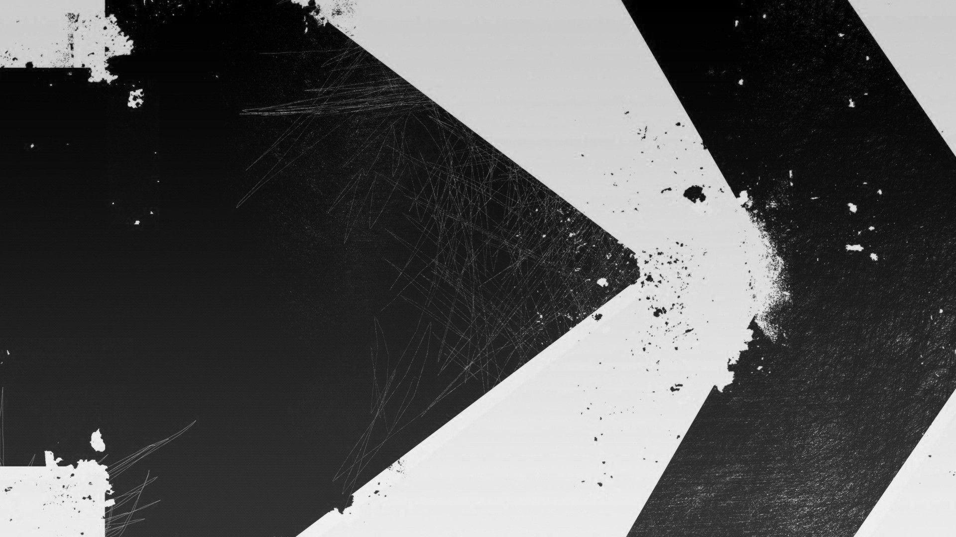 1920x1080 Black and White Arrow Wallpaper