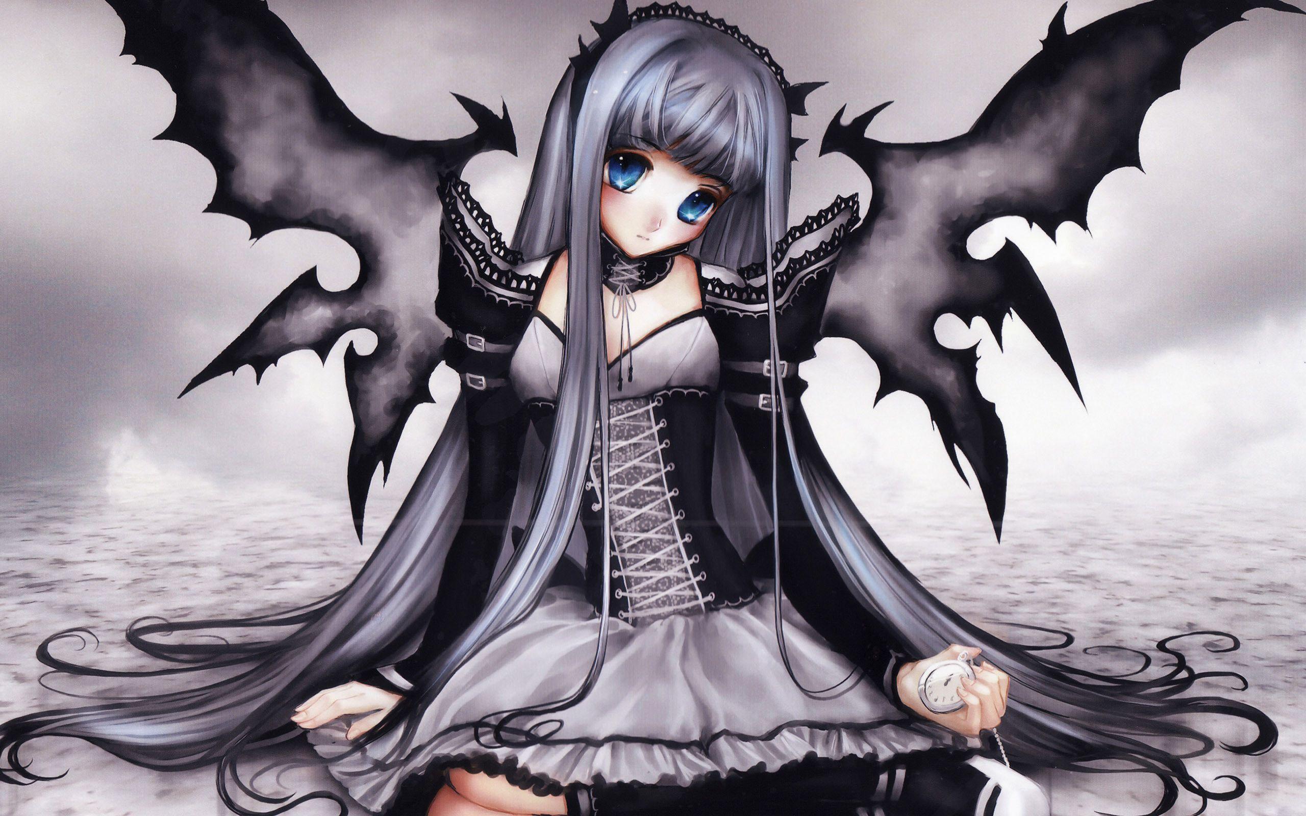 2560x1600 Gothic Fairy Wallpaper Angel Anime Girl HD Wallpaper