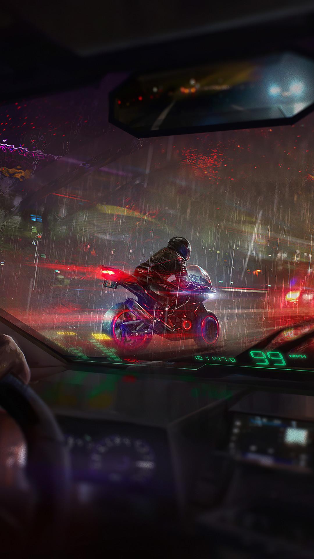 1080x1920 Cruising Biker 4k Mobile Wallpaper (iPhone, Android, Samsung, Pixel, Xiaomi)