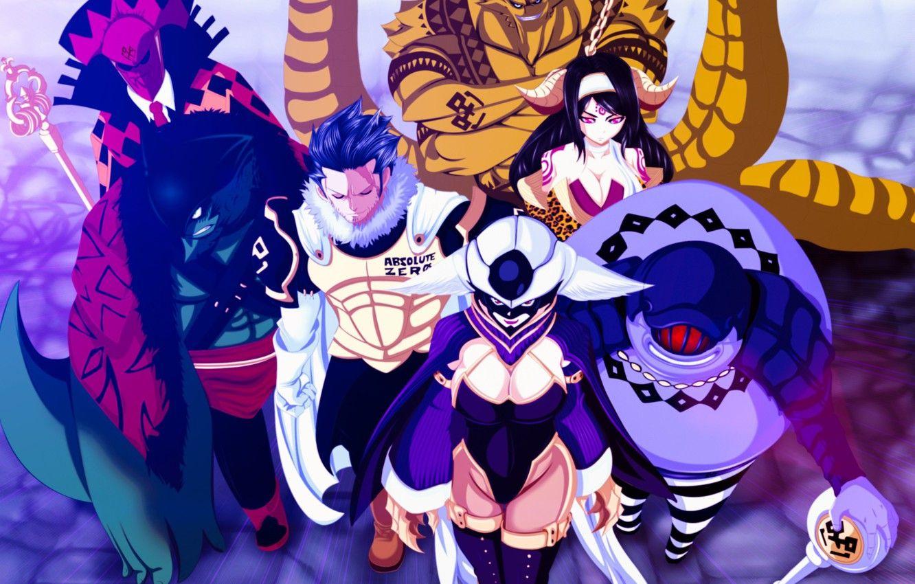 1332x850 Wallpaper demon, game, armor, devil, anime, evil, asian, manga, wizard, witch, japanese, Fairy Tail, oriental, asiatic, powerful, strong image for desktop, section сёнэн
