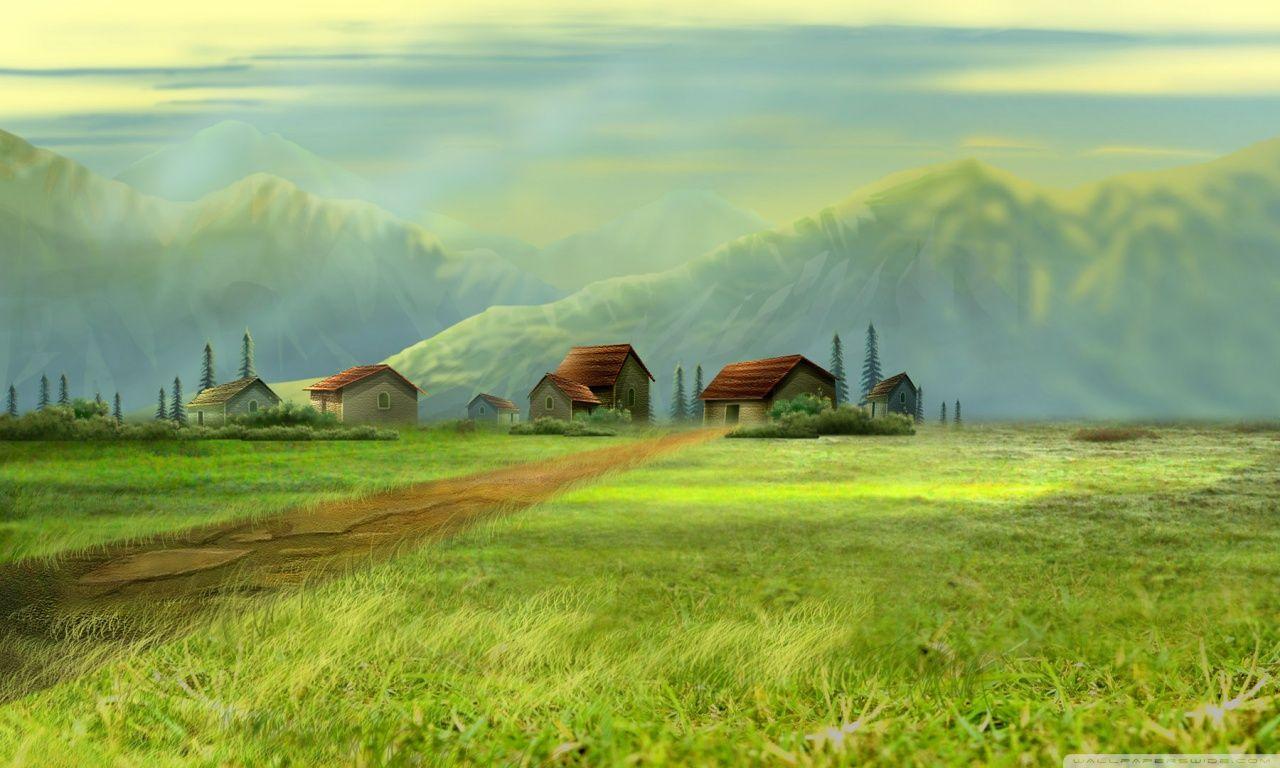 1280x768 Village Wallpaper For Mac