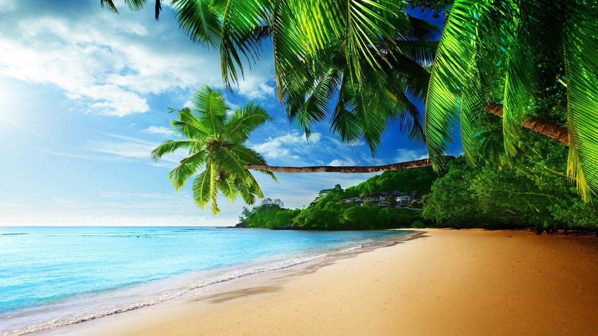 High Resolution Tropical Beach Desktop Wallpaper