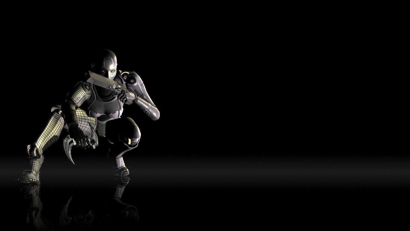 1366x768 Robot wallpaper by April May June on Art. New wallpaper download, HD wallpaper