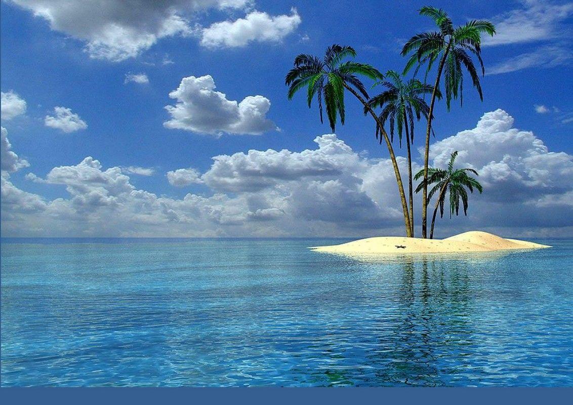 1132x800 Beach: Place Reflection Ocean Island Lonely Tropical Beach Live