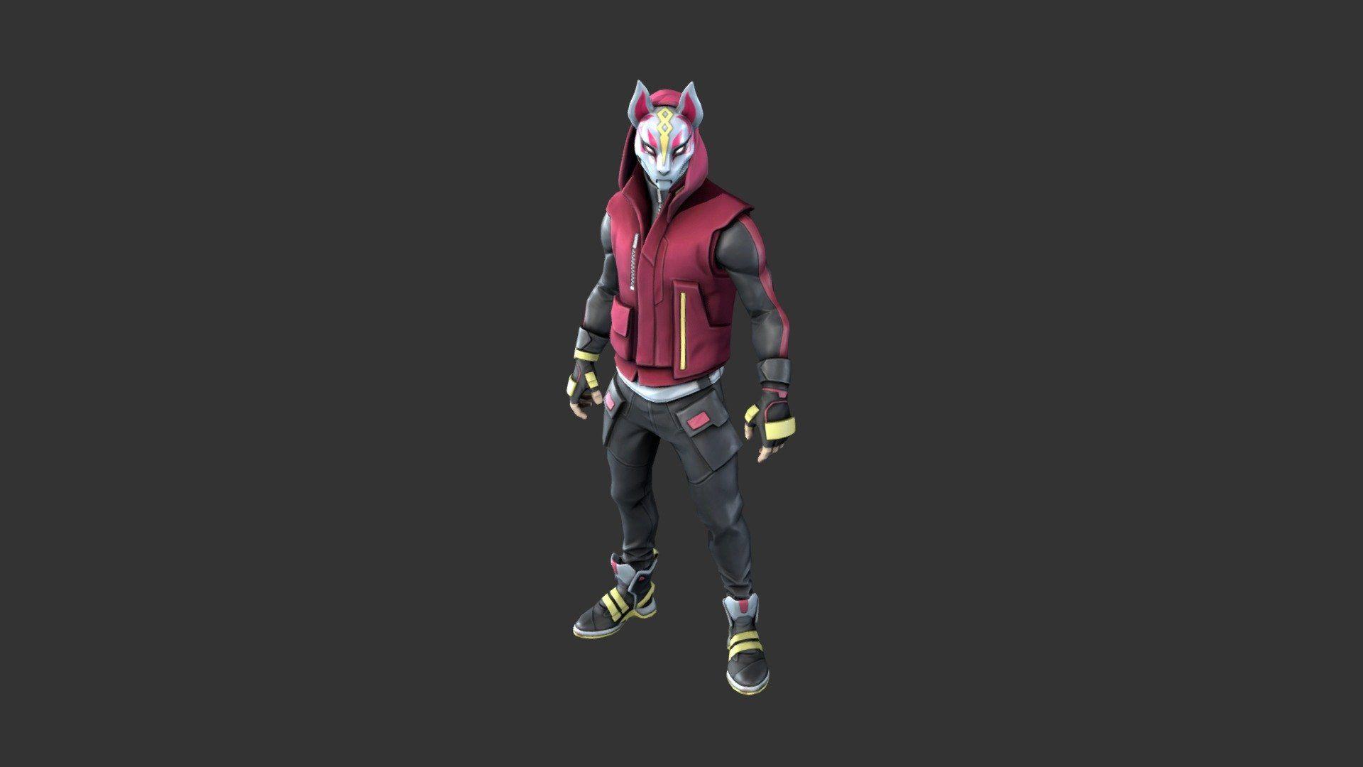 1920x1080 Drift Outfit (Sân khấu) - Mô hình 3D của Fortnite Skins [550ae87]