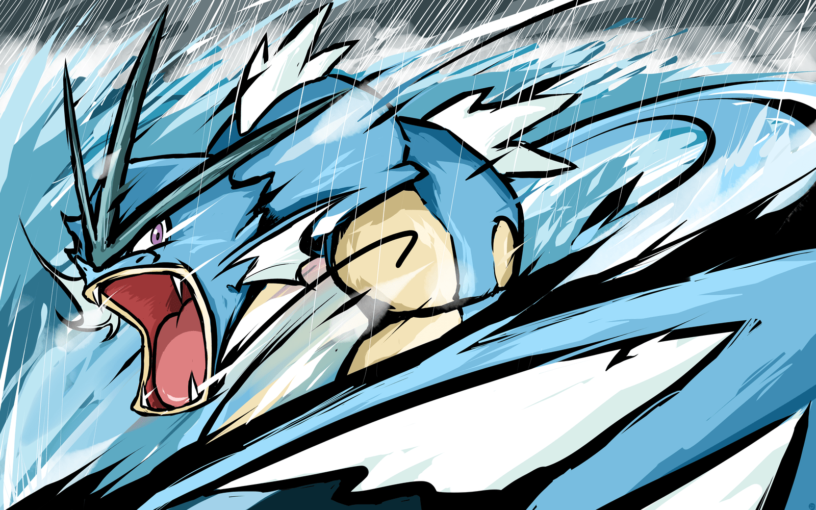 1600x1000 #ishmam, #Gyarados, #Pokémon, wallpaper. Mocah.org HD Desktop Wallpaper