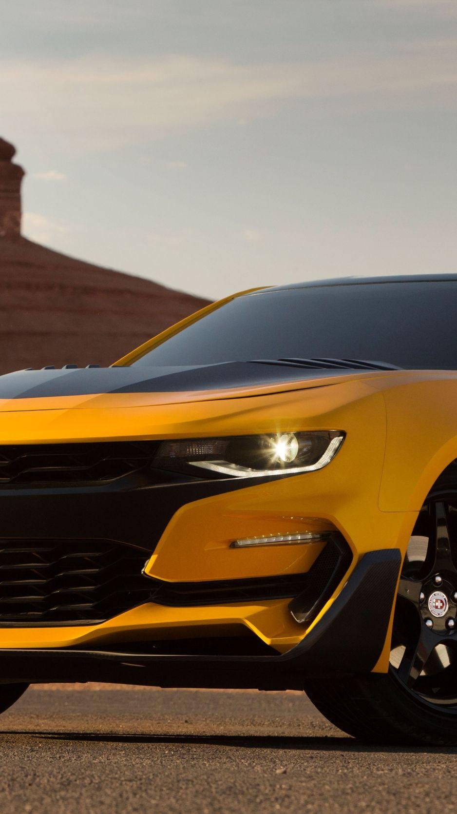 938x1668 Download Chevrolet Camaro, Bumblebee, Transformers: The Last Knight iPhone standard wallpaper 938x1668