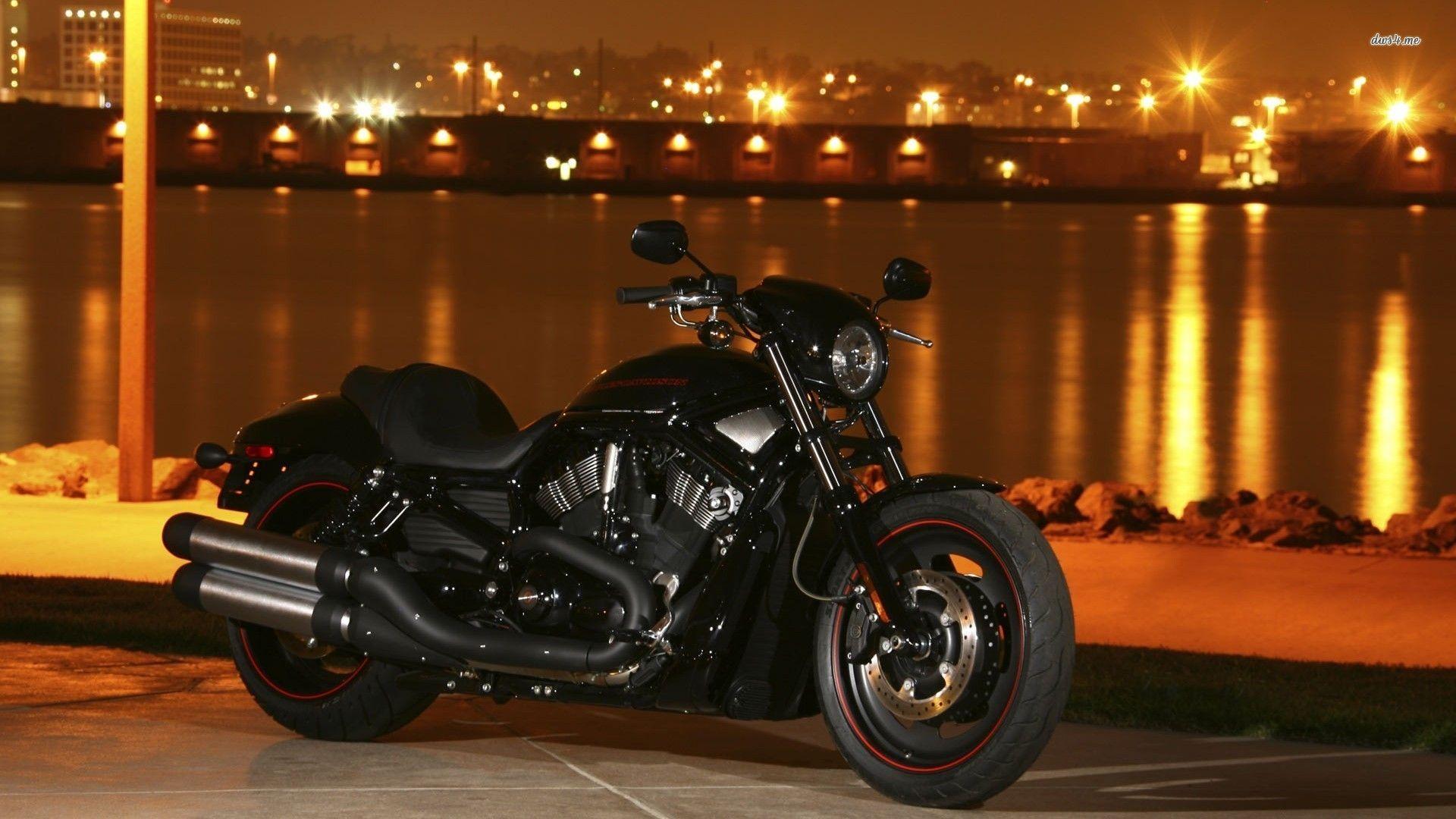 1920x1080 Black Motorcycle Harley Davidson Wallpaper Background Davidson Night Rod HD Wallpaper