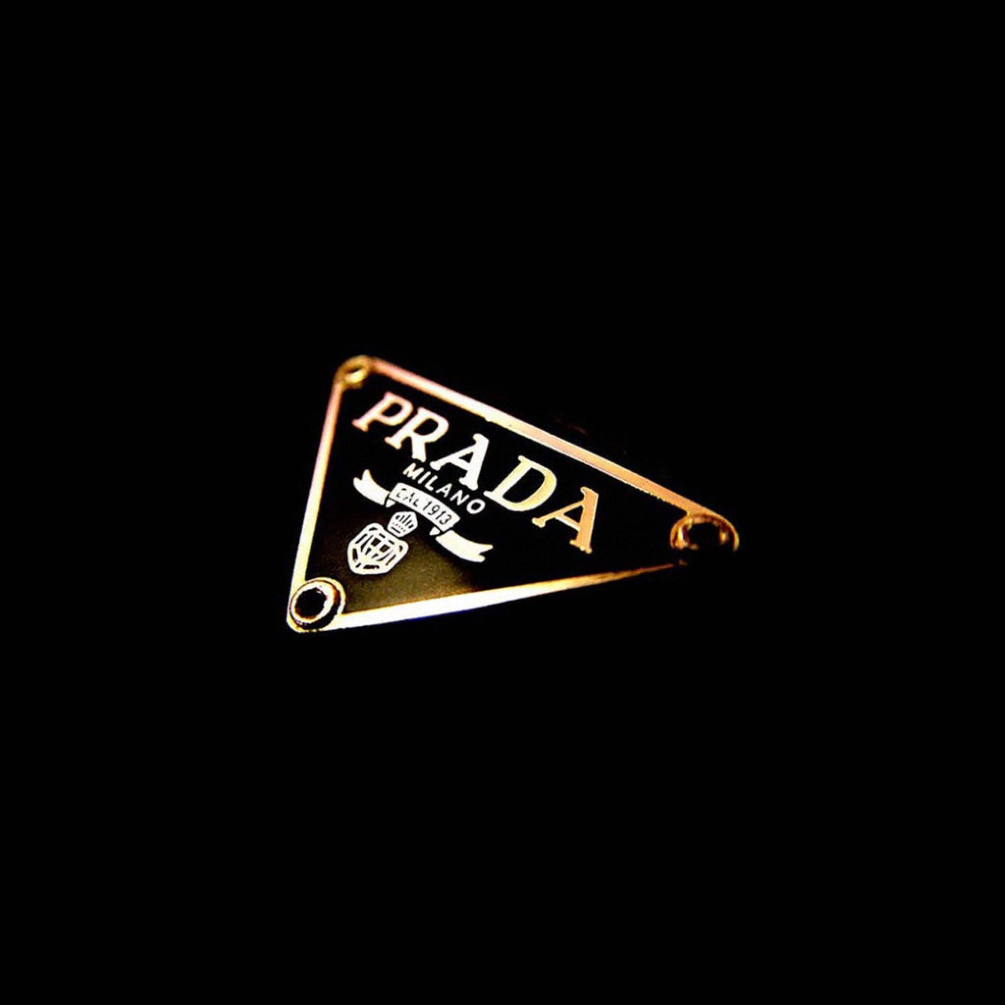 2048x2048 Miscellaneous Prada Logo Design iPhone HD Wallpaper Free