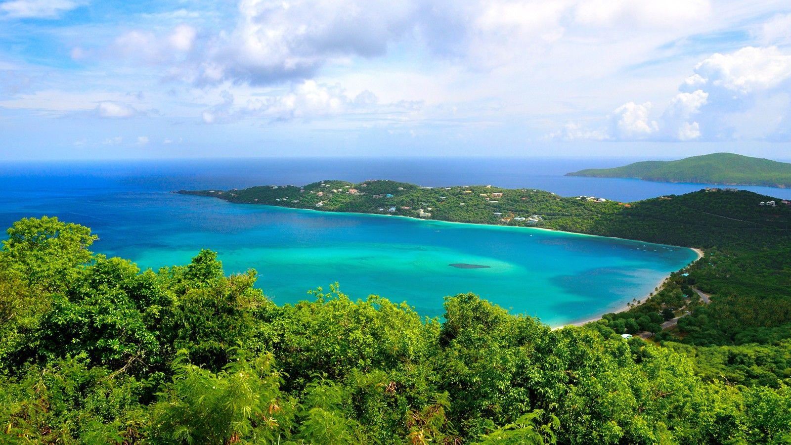 1600x900 Beaches: Magens Bay Magensbay Ocean Trees Nature Beautiful Scenery