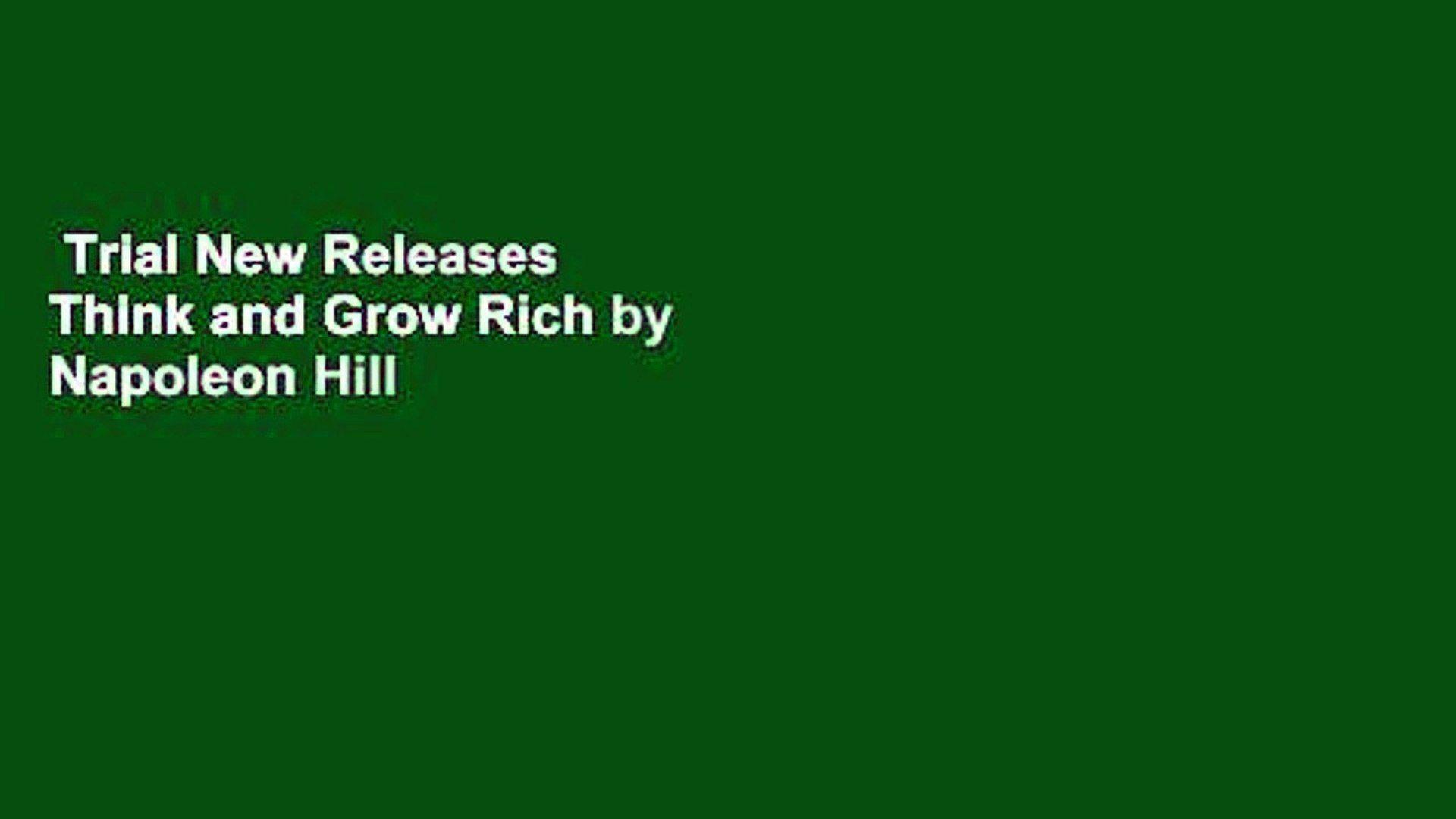 1920x1080 Trial New Releases Think and Grow Rich