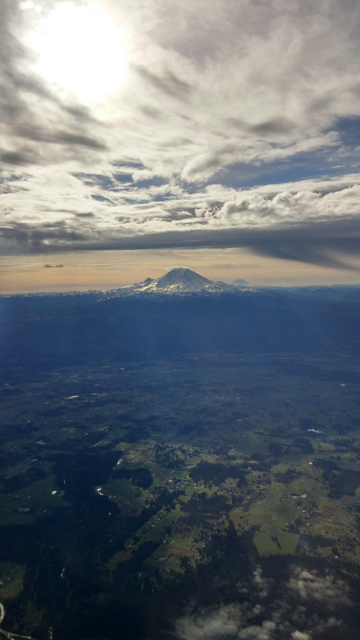 1152x2048 The Pacific Northwest. Cell phone from a plane, I use it as
