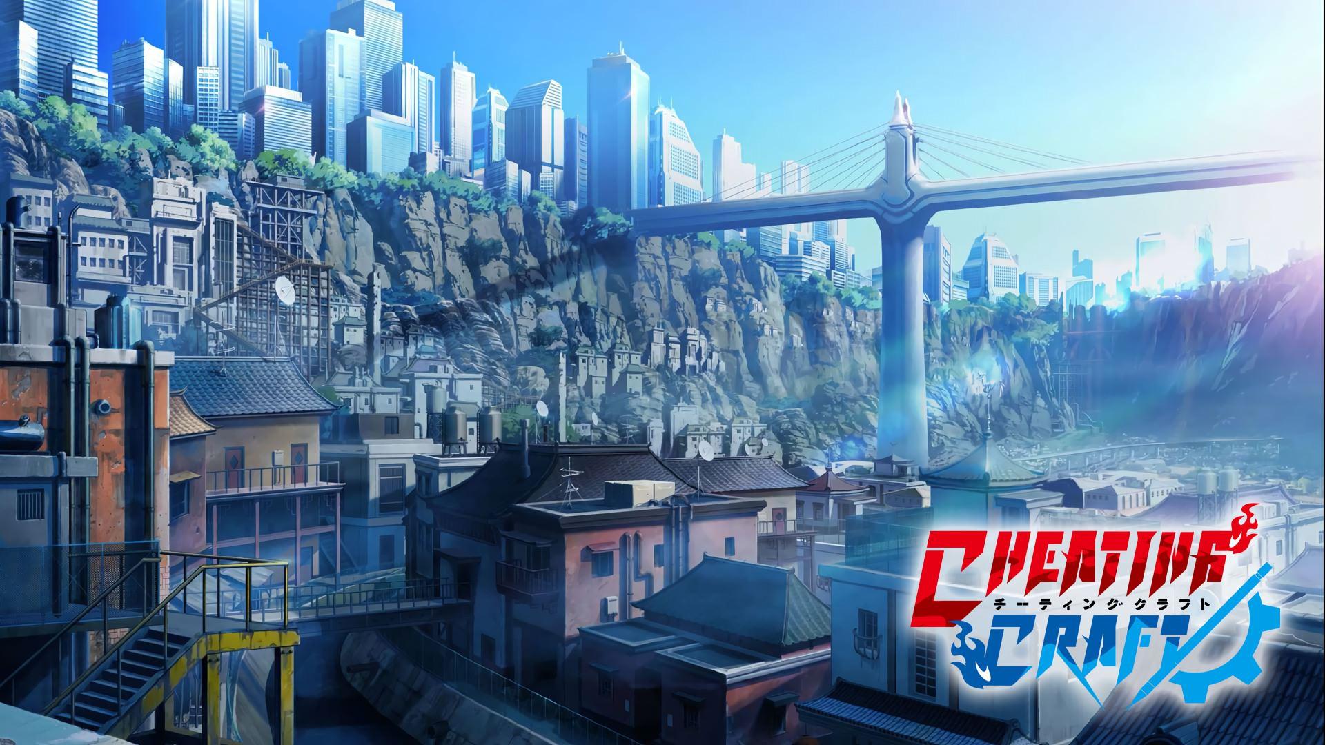 1920x1080 Cheating Craft Anime City Wallpaper