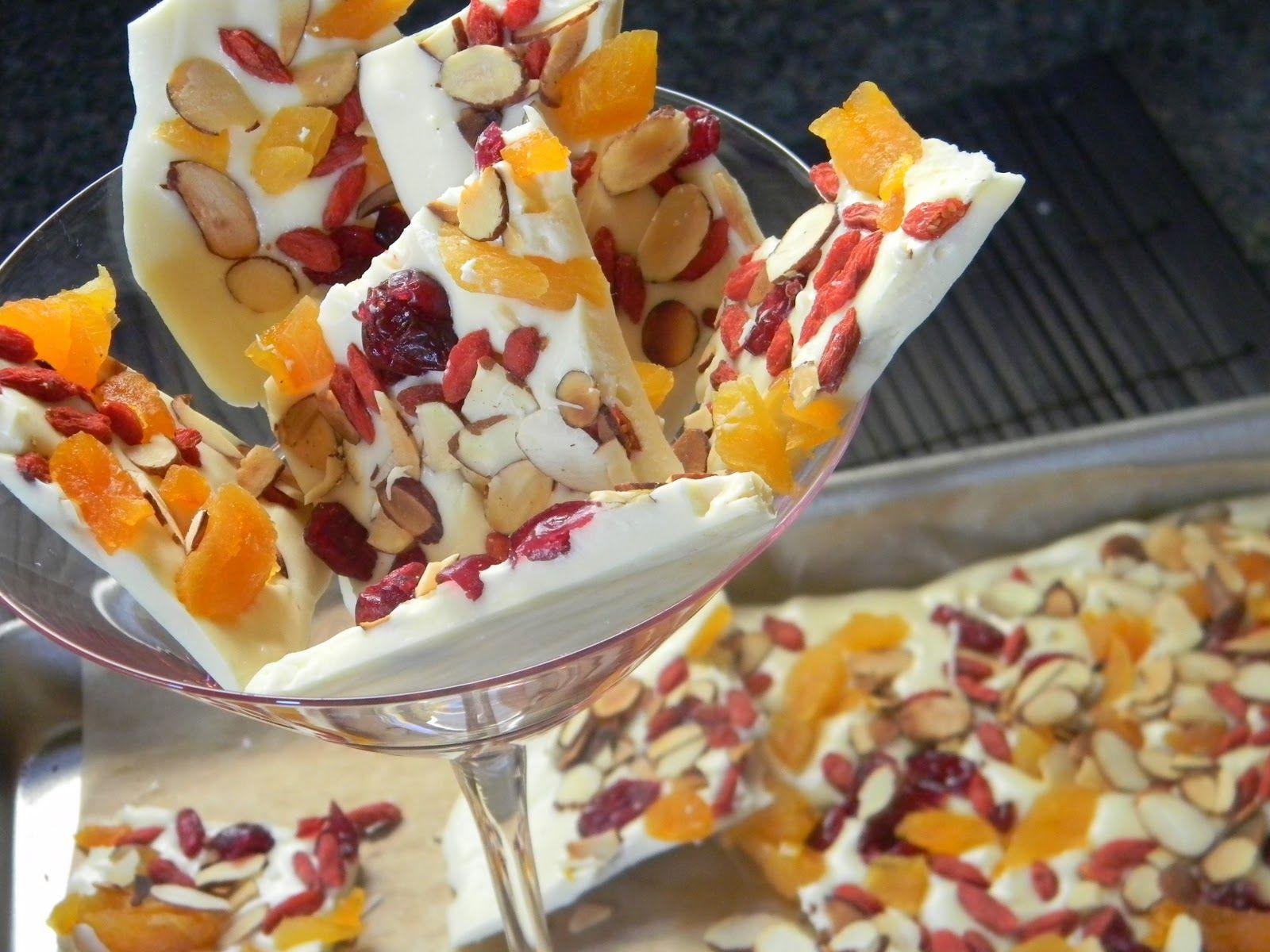 1600x1200 White Chocolate and Dried Fruit Bark. Eat Good 4 Life