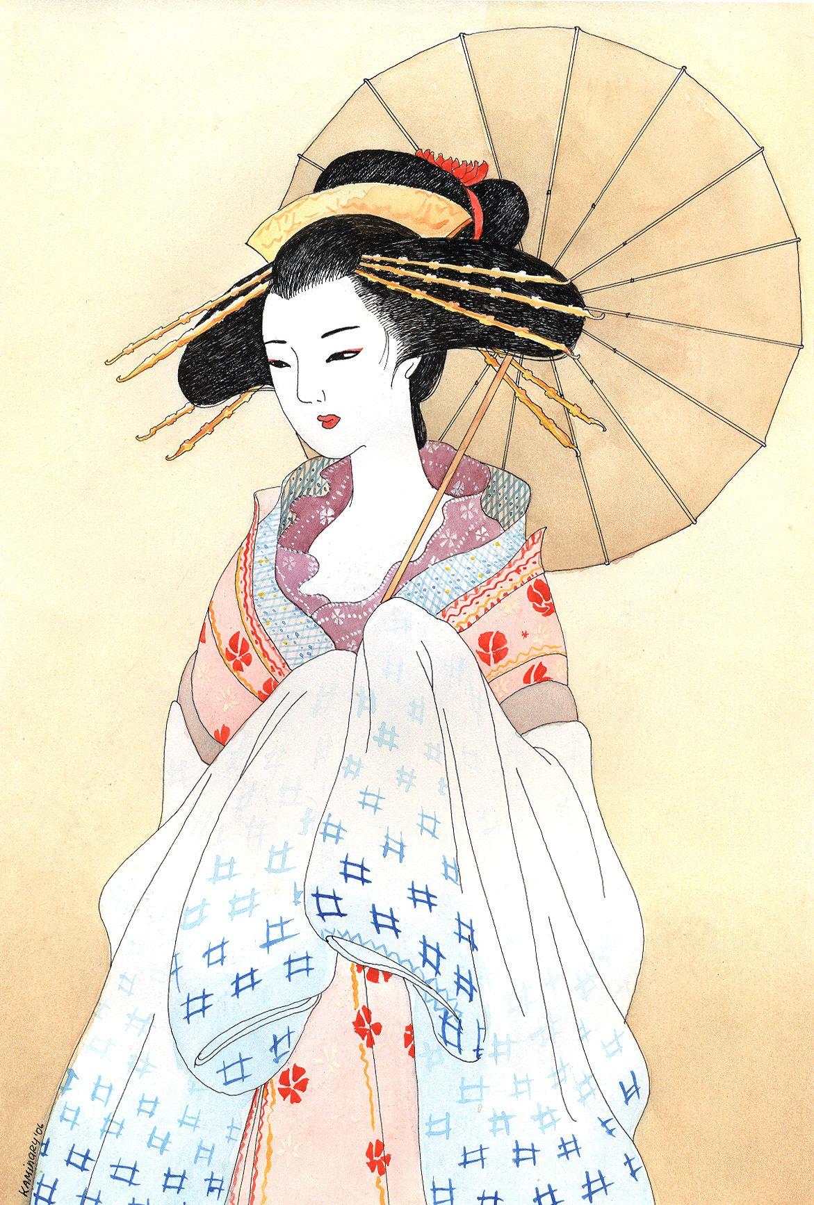 1171x1734 Geisha Woman Red Lips Japan Beauty Art loversiq