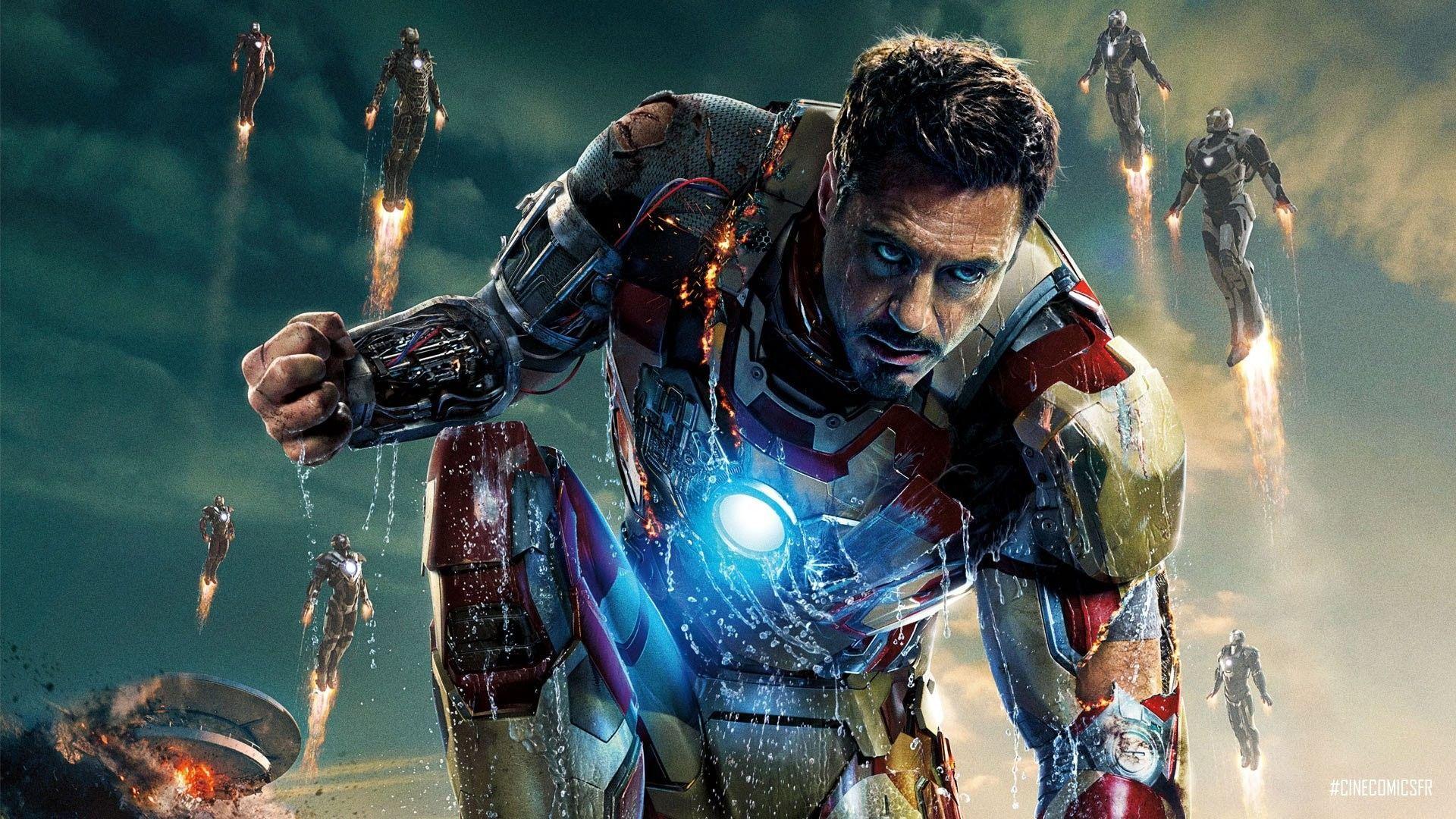1920x1080 movies Tony Stark Robert Downey Jr Iron Man 3 / 1920x1080 Wallpaper. New iron man, Iron man wallpaper, Iron man