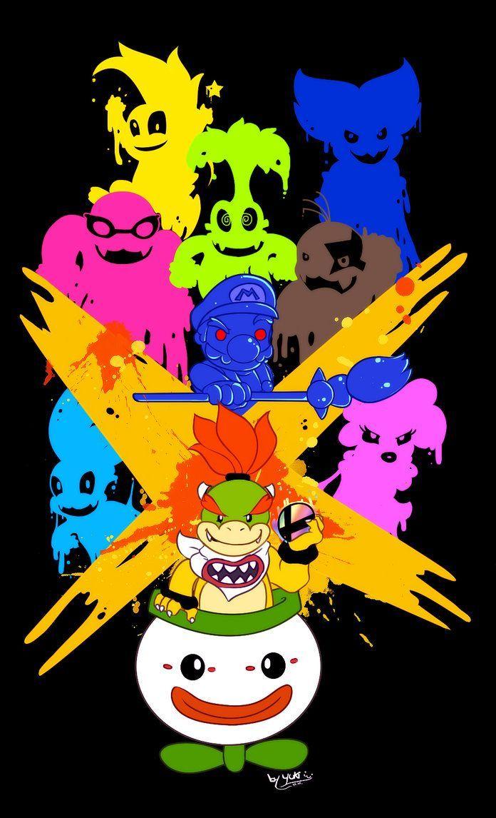 696x1146 Bowser jr Smash. Super mario bros games, Super mario art, Mario art