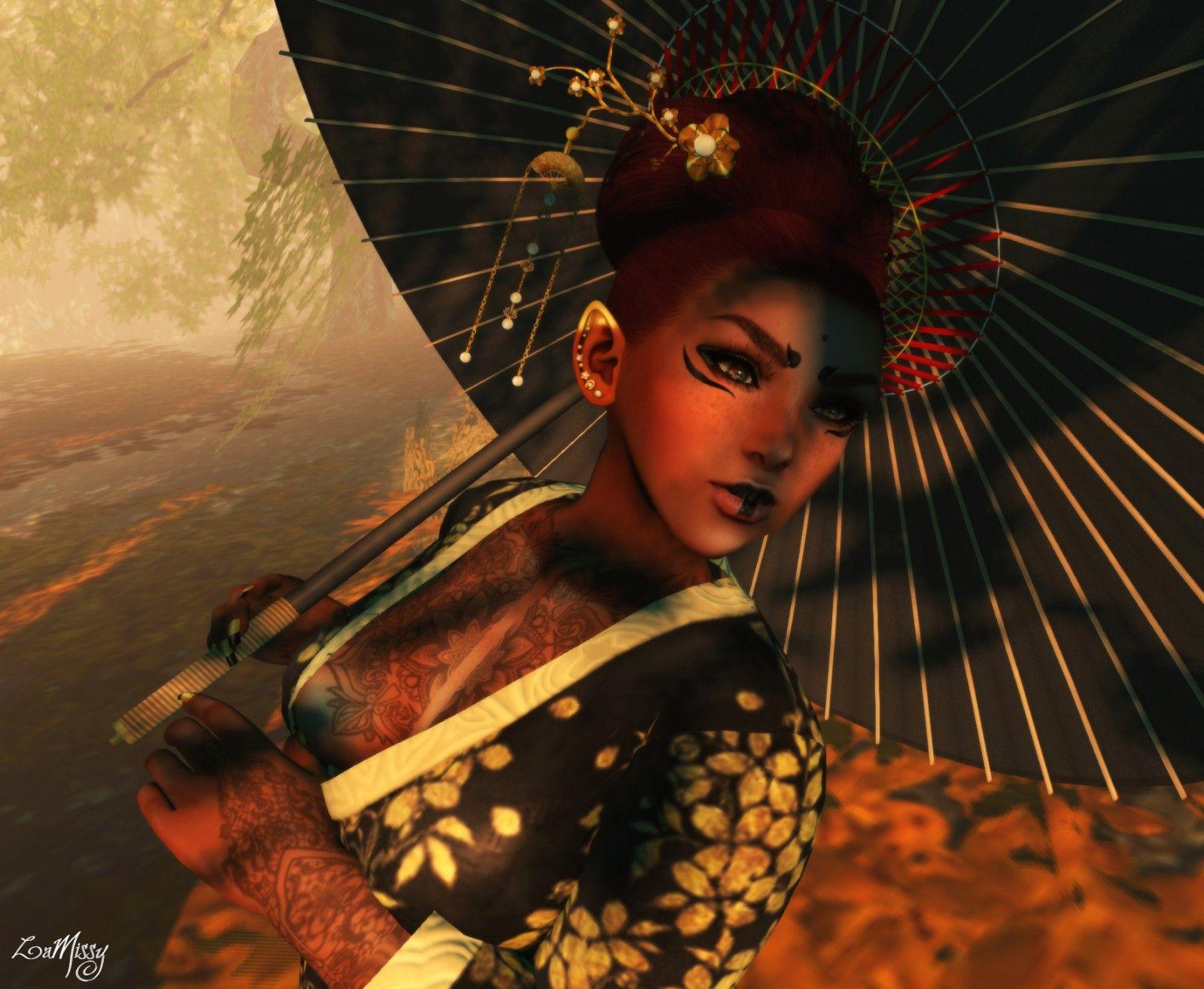 1600x1314 Wallpaper : illustration, space, black hair, Avatar, Japanese, gold