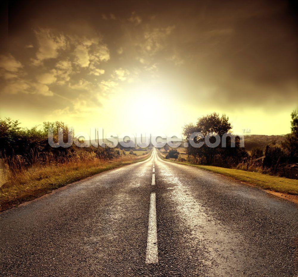 1000x929 Country Road Wall Mural