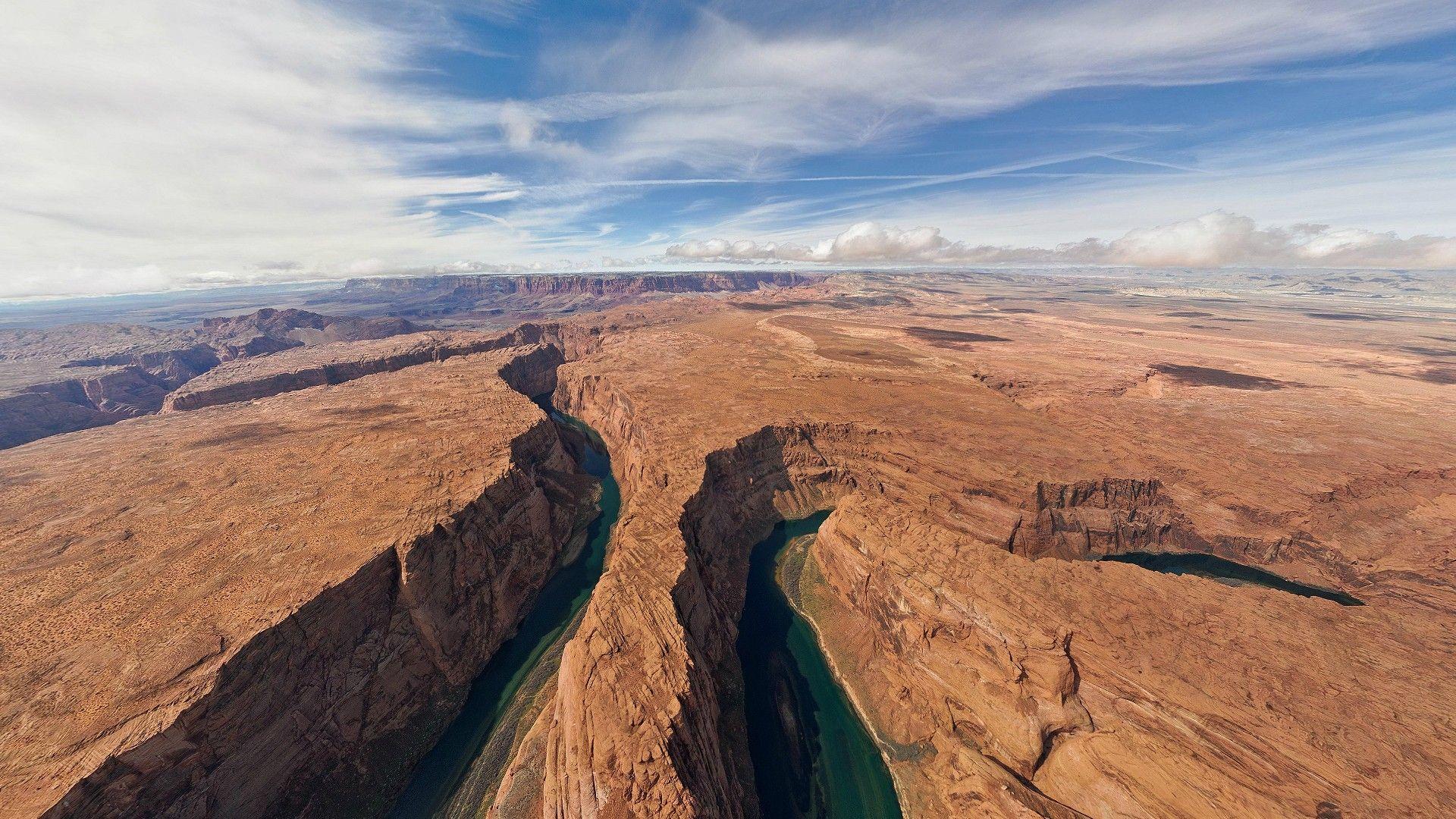 1920x1080 Nature Landscape River Badlands Nature Badlands National Park South Dakota USA Wallpaper:1920x1080