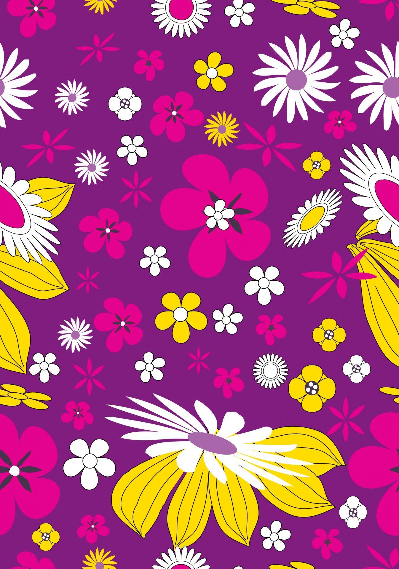 1346x1920 Flowers, floral, wallpaper, pattern, background